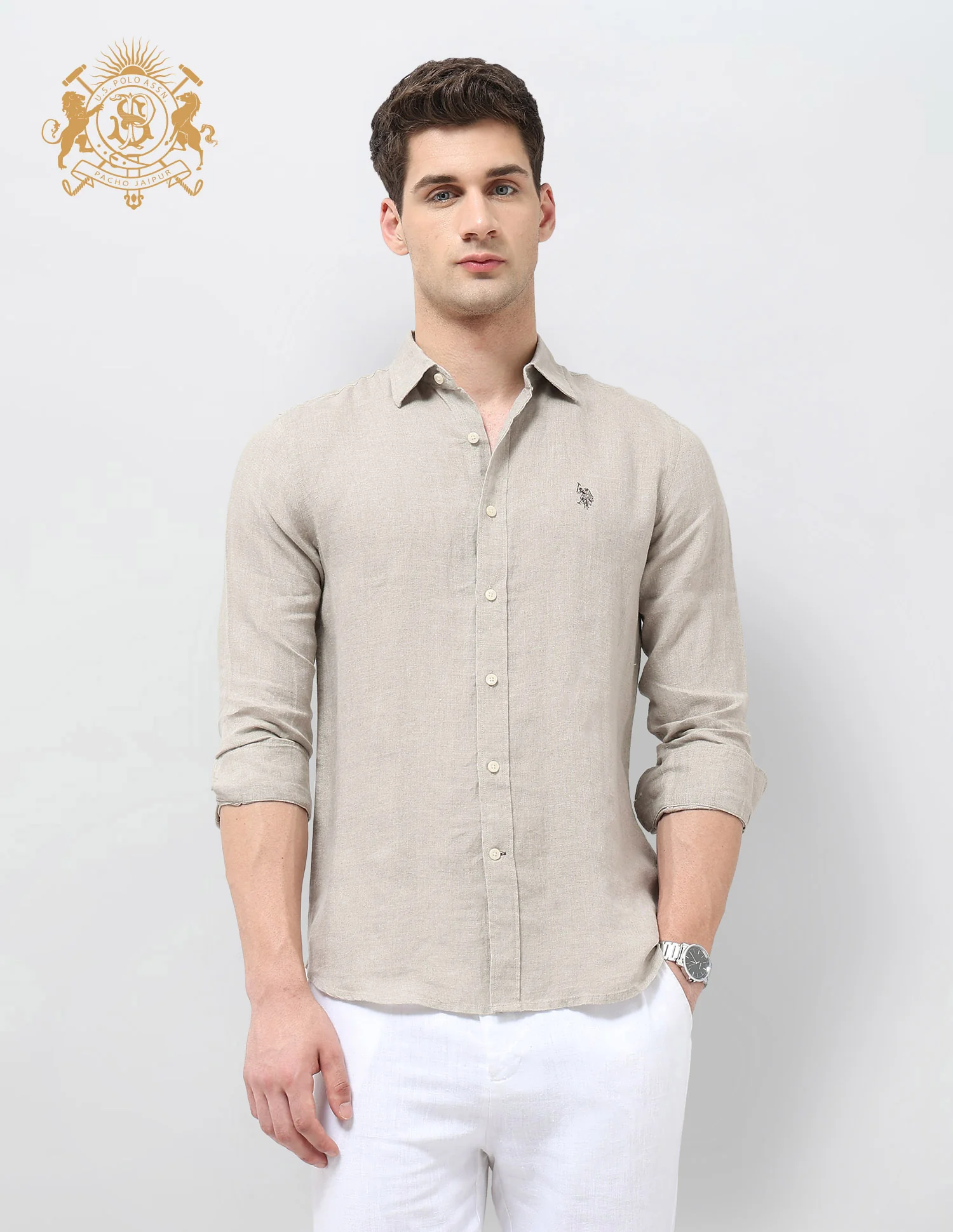 Solid Tailored Fit Shirt