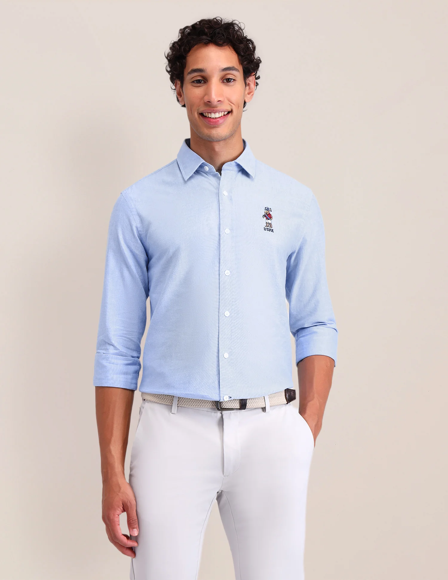 Solid Tailored Fit Shirt