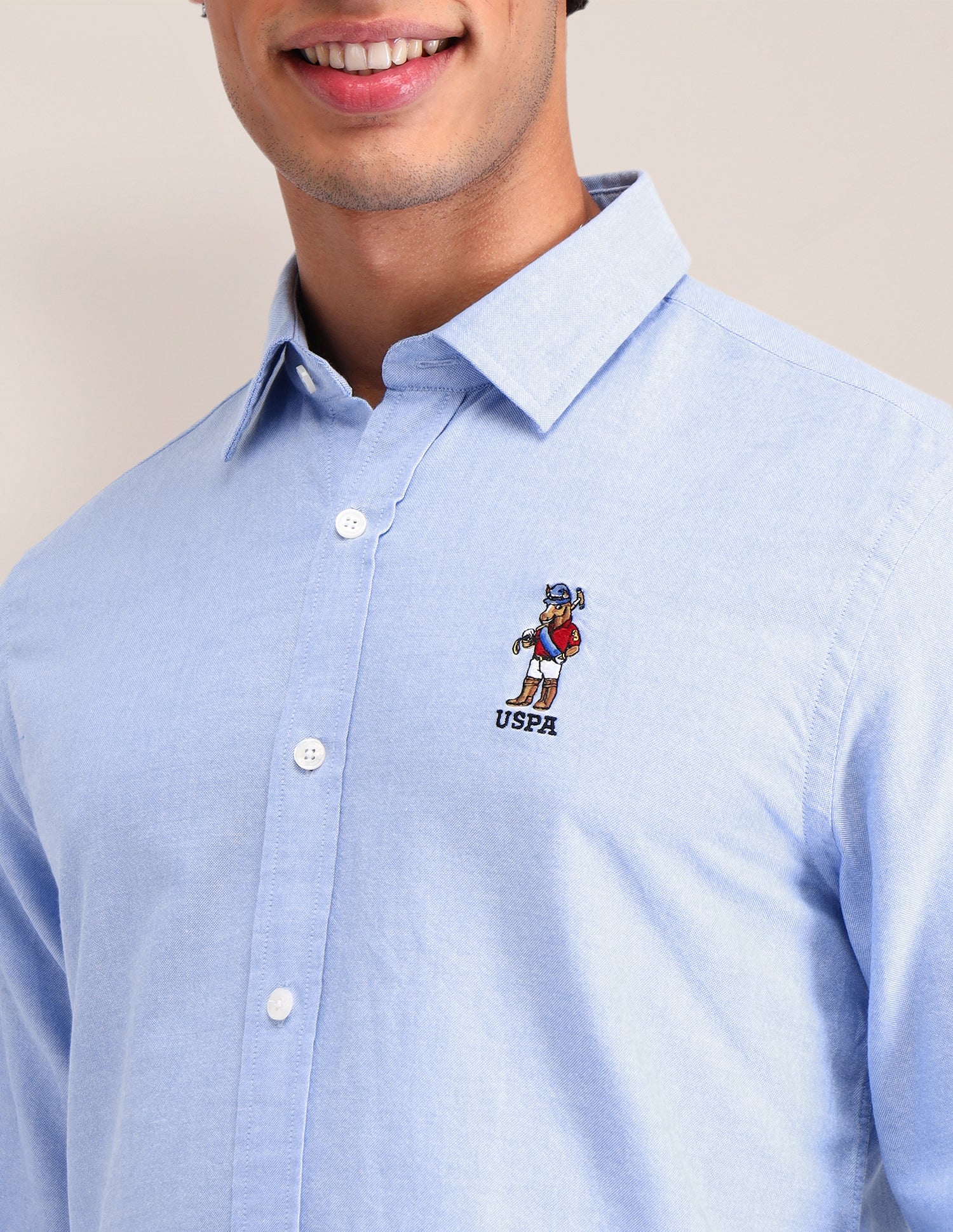 Solid Tailored Fit Shirt - Image 7
