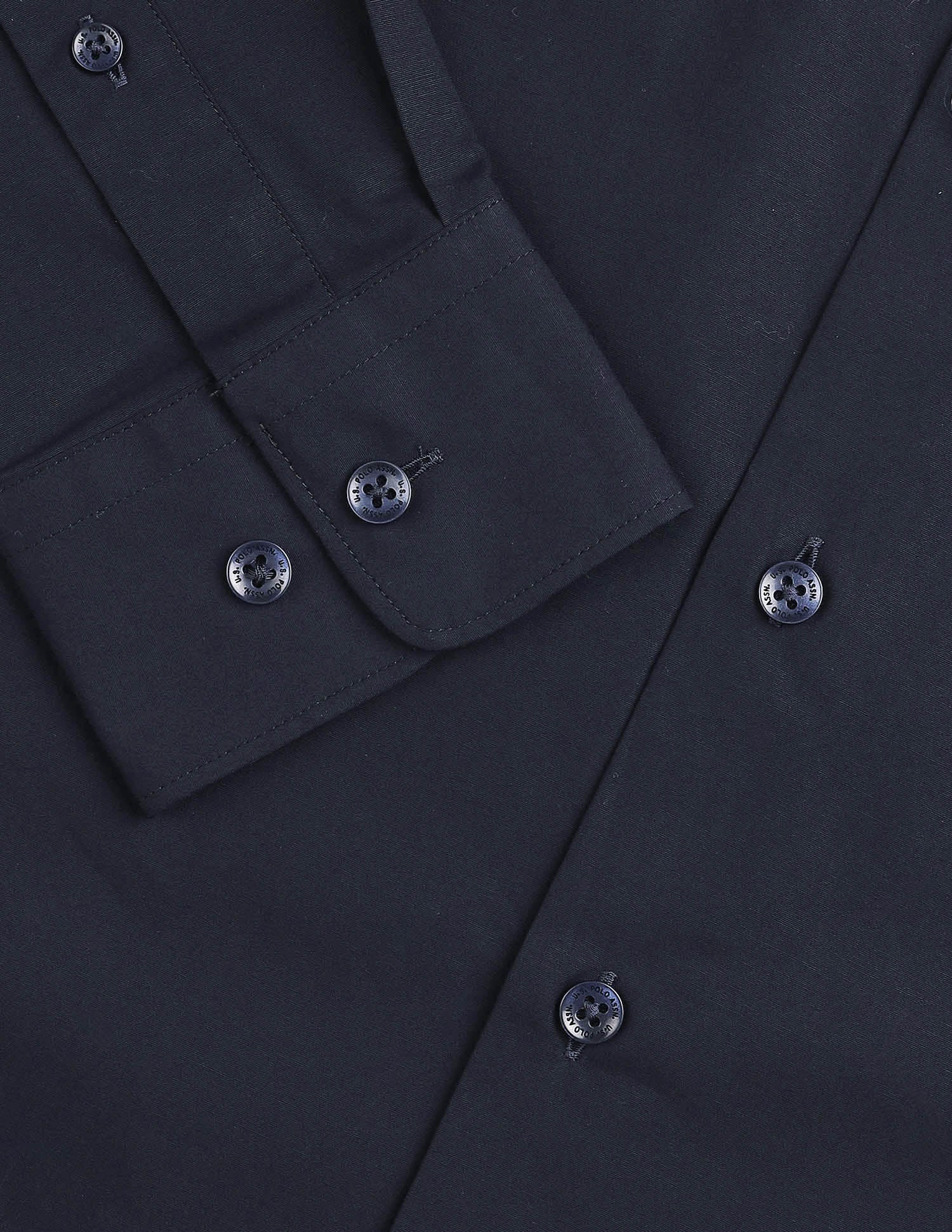 Solid Tailored Fit Shirt - Image 8