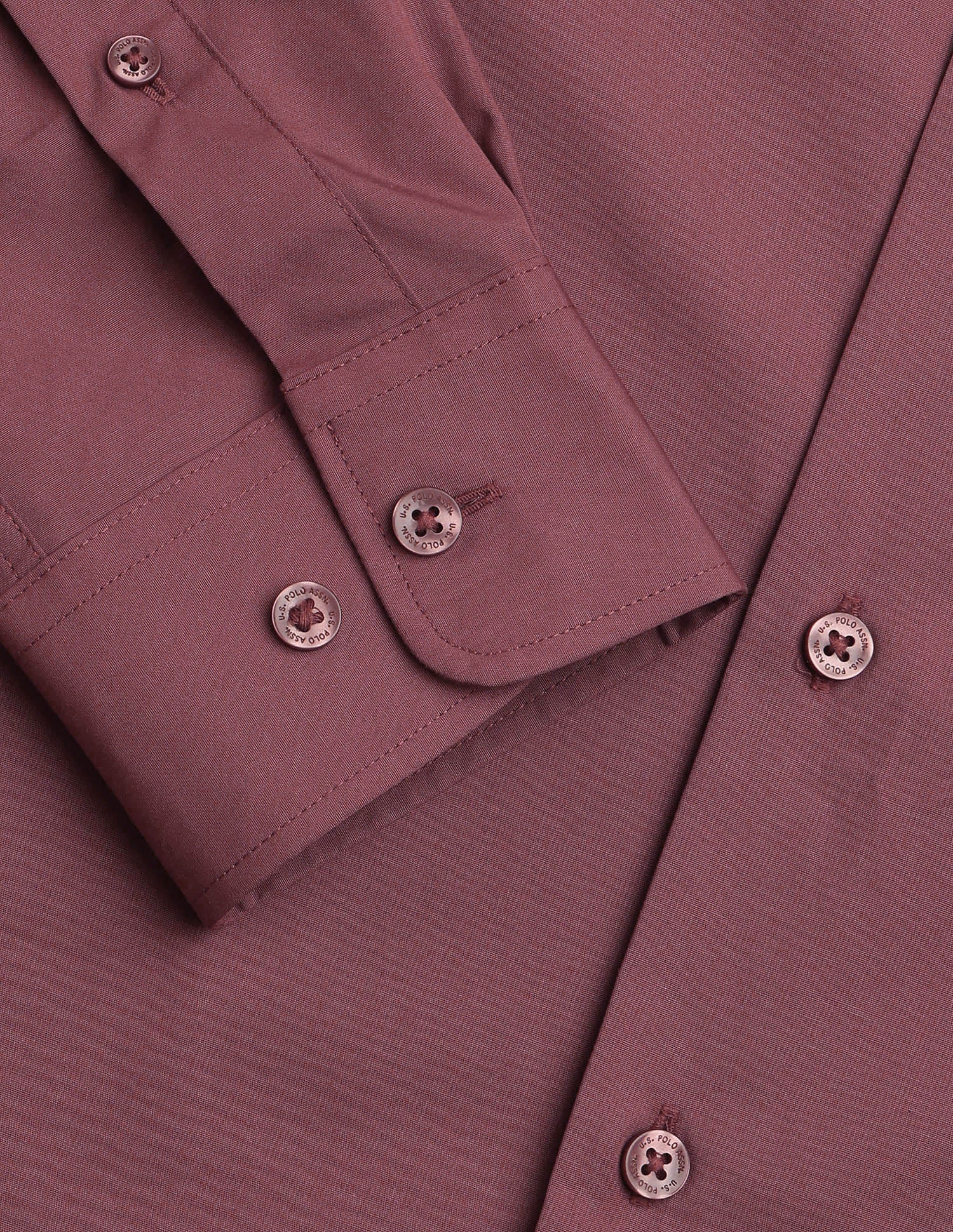 Solid Tailored Fit Shirt - Image 8