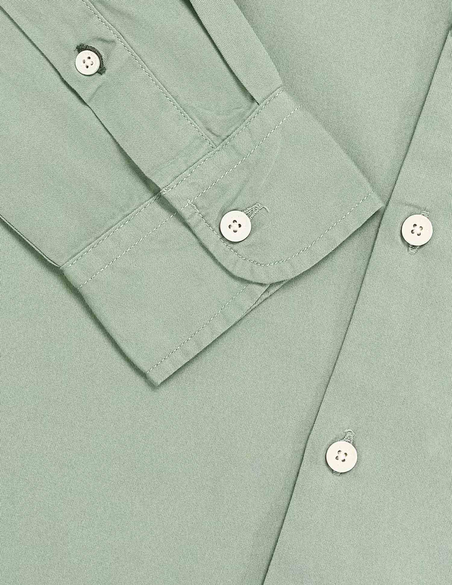 Solid Twill Regular Fit Shirt - Image 8