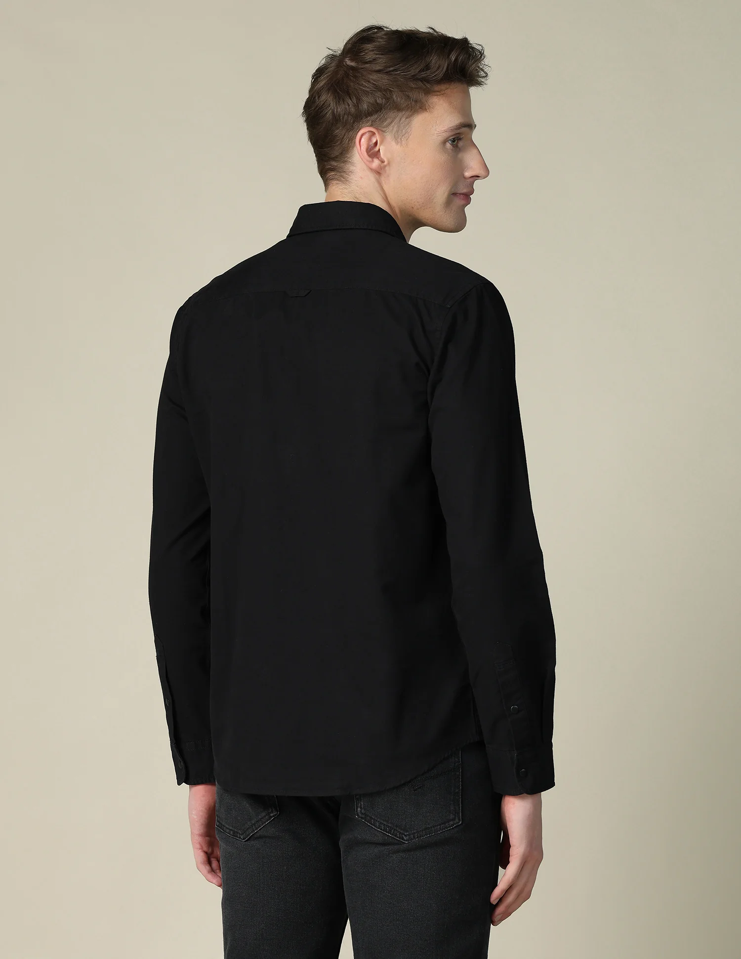 Solid Twill Shacket - Image 5