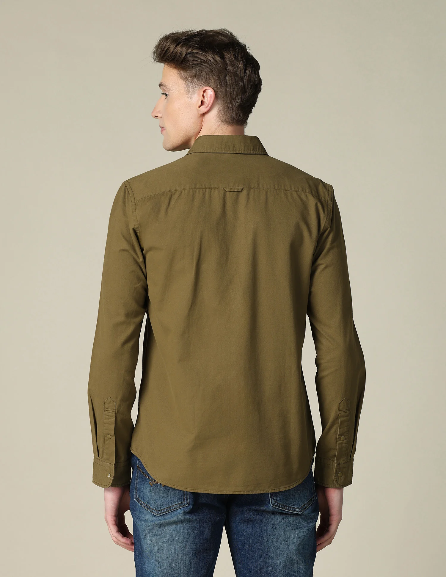 Solid Twill Shacket - Image 5