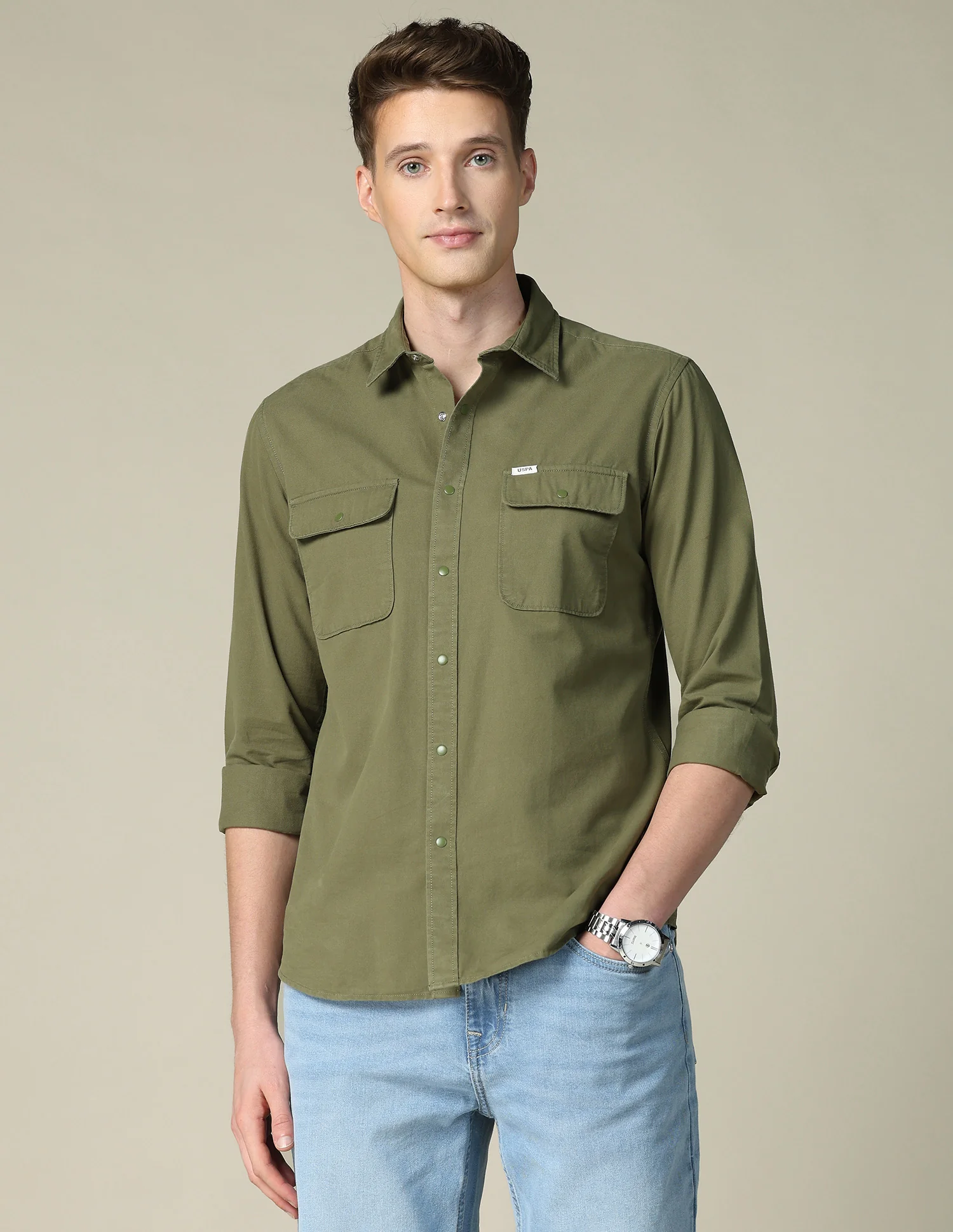Solid Twill Shacket