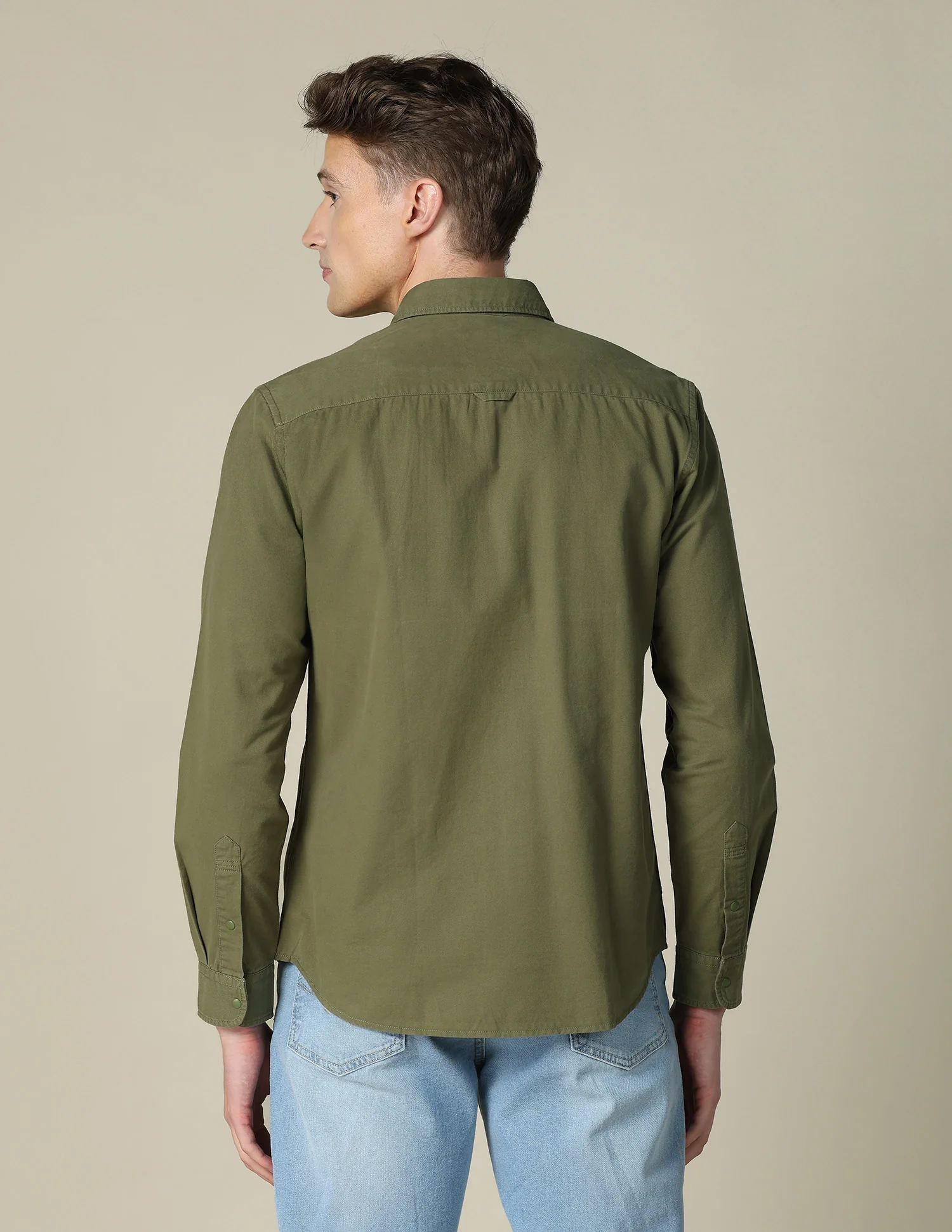 Solid Twill Shacket - Image 5