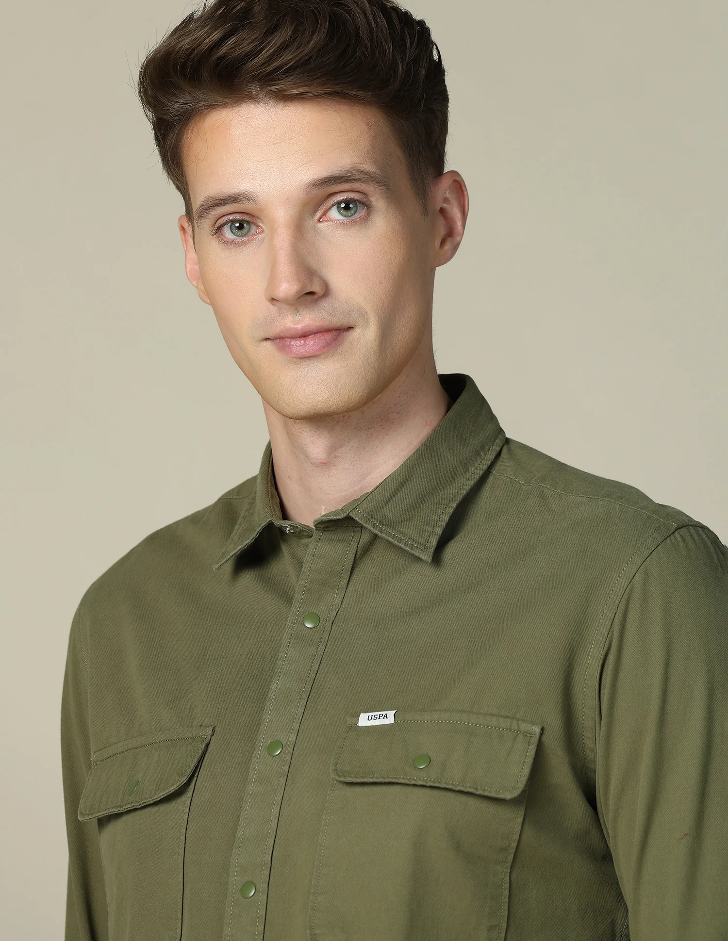 Solid Twill Shacket - Image 7