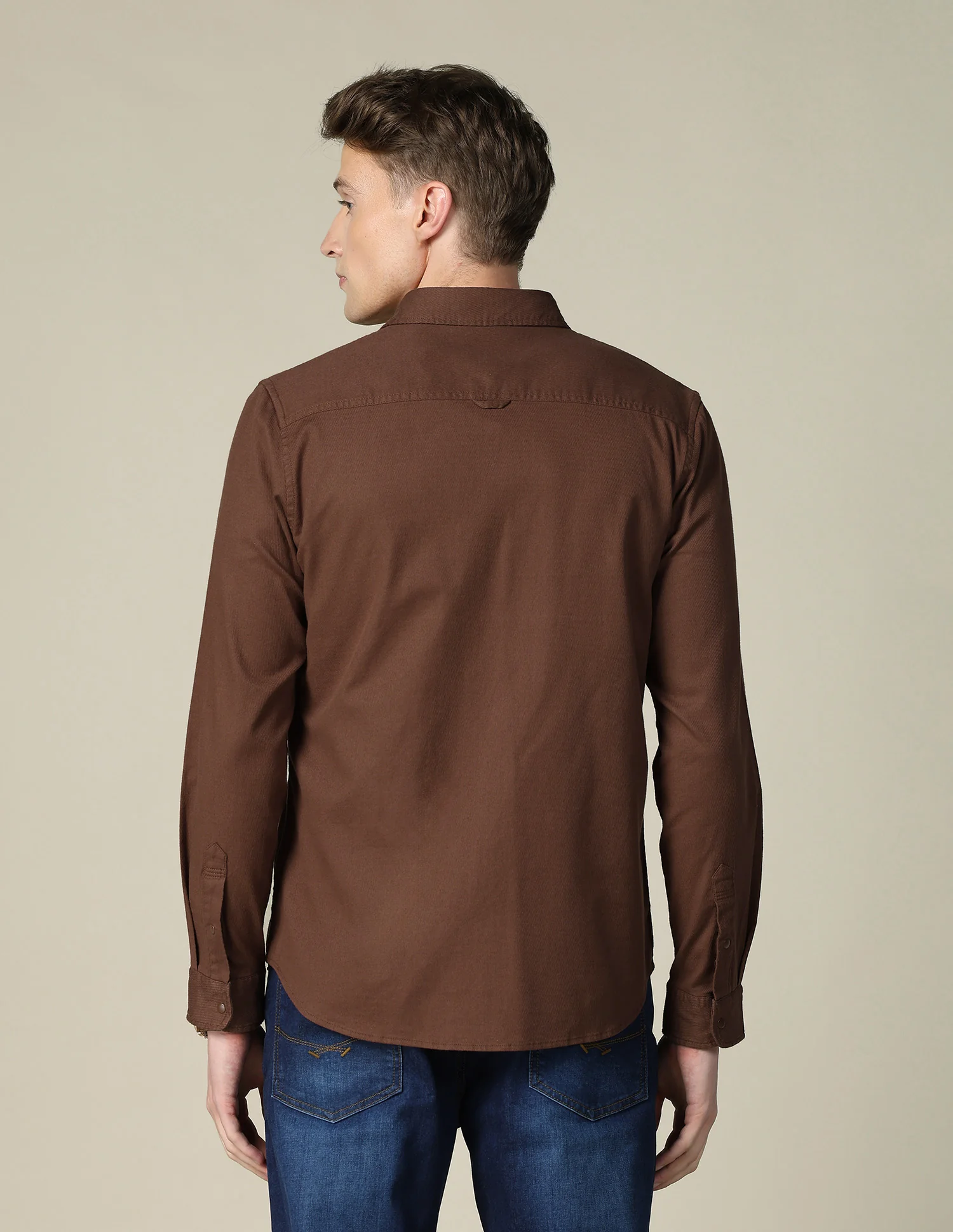 Solid Twill Shacket - Image 5
