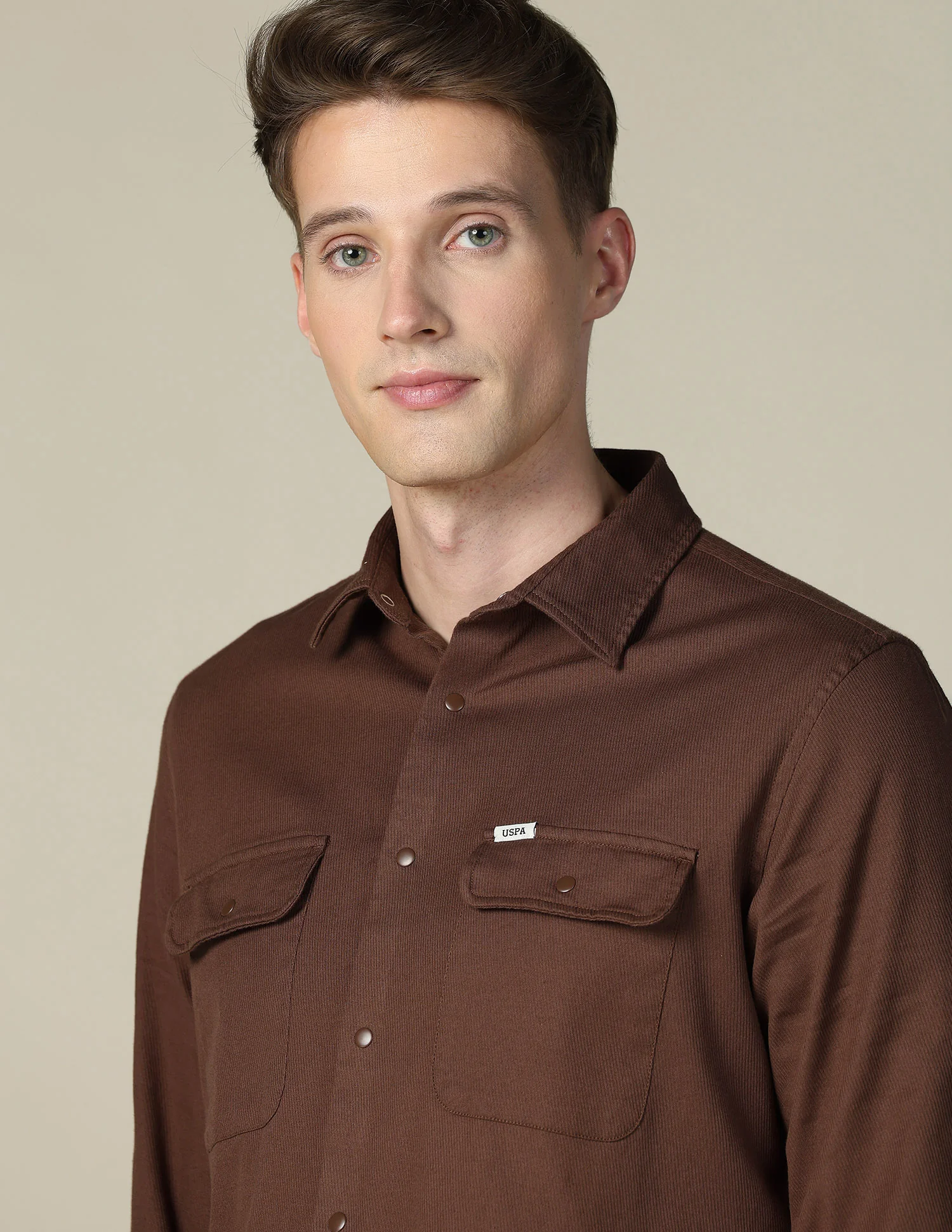 Solid Twill Shacket - Image 7