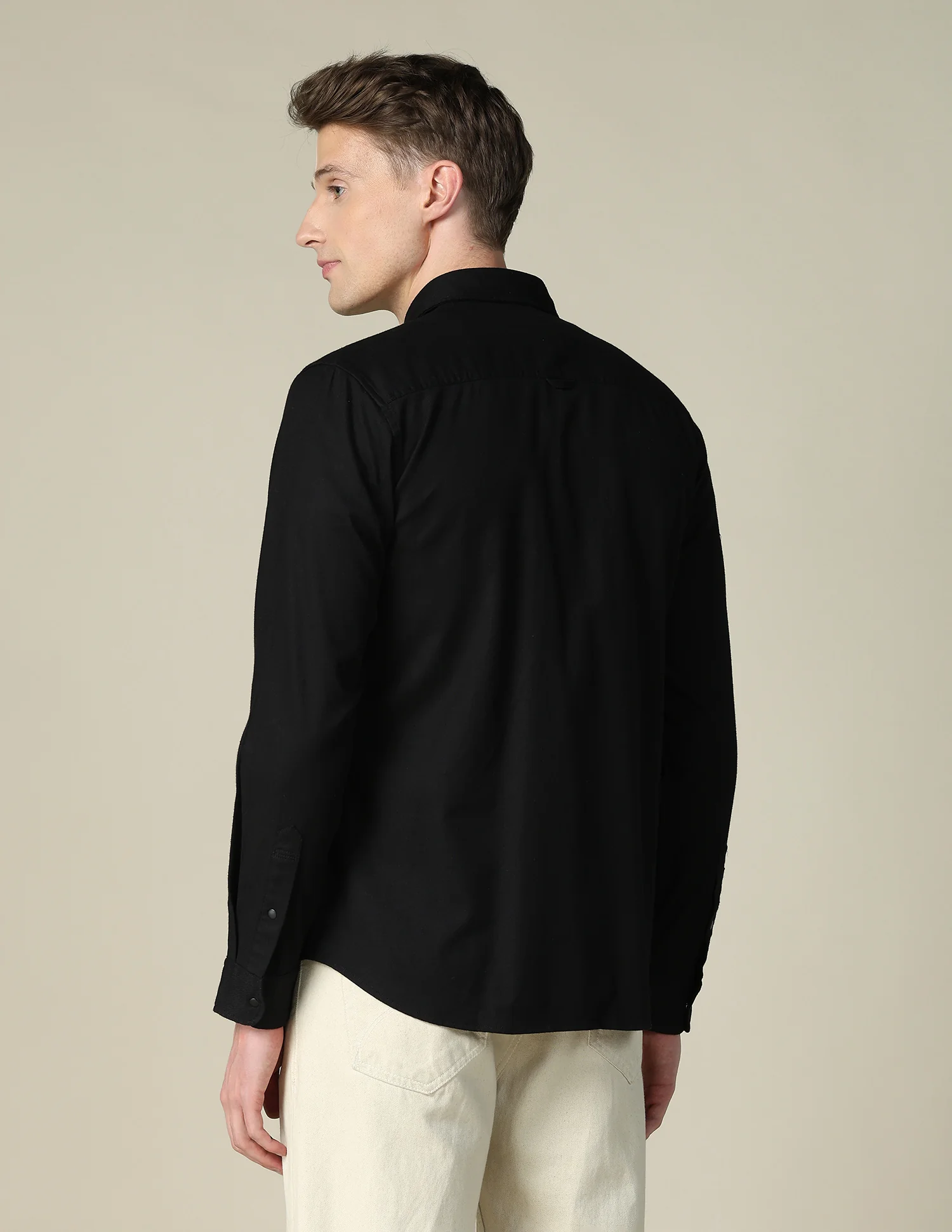 Solid Twill Shacket - Image 5