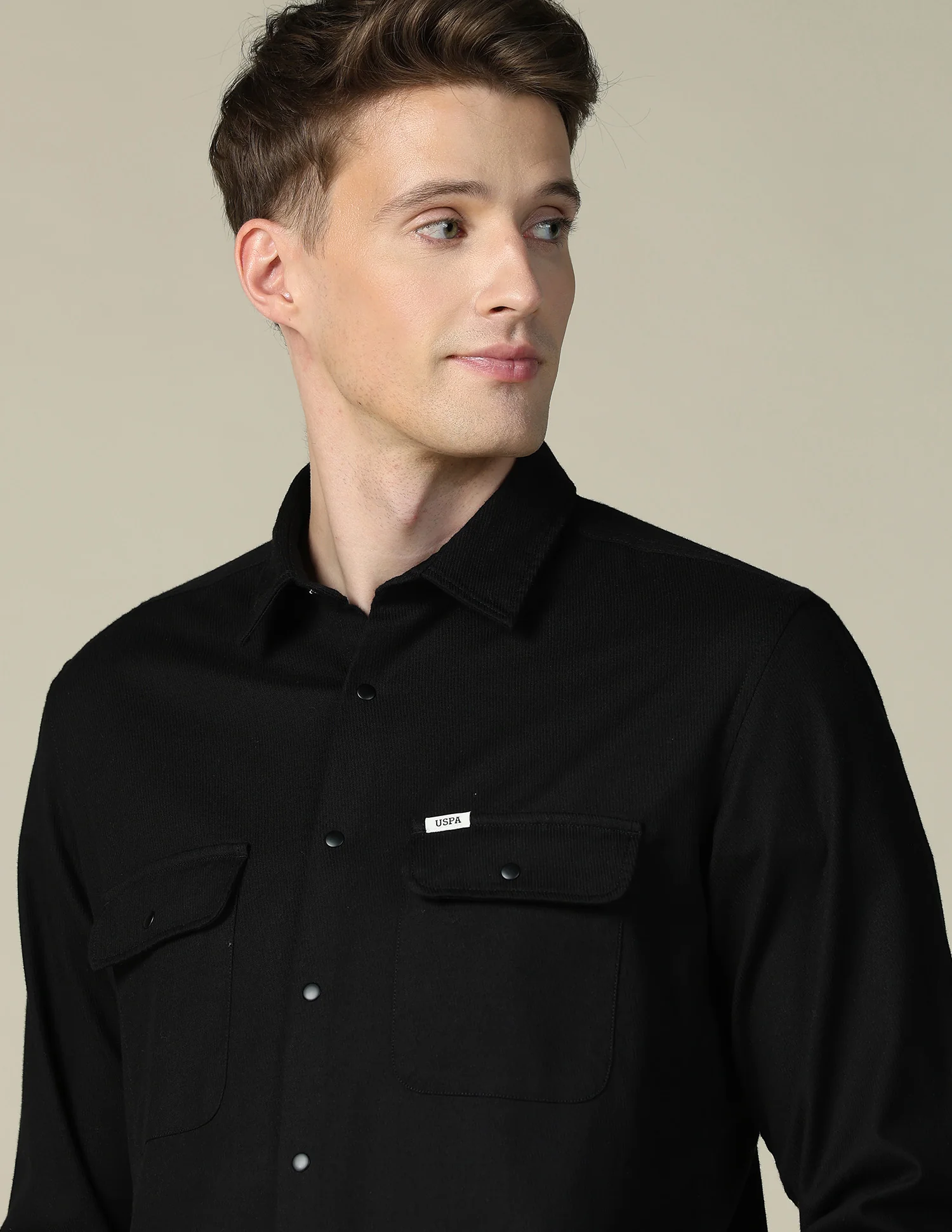 Solid Twill Shacket - Image 7