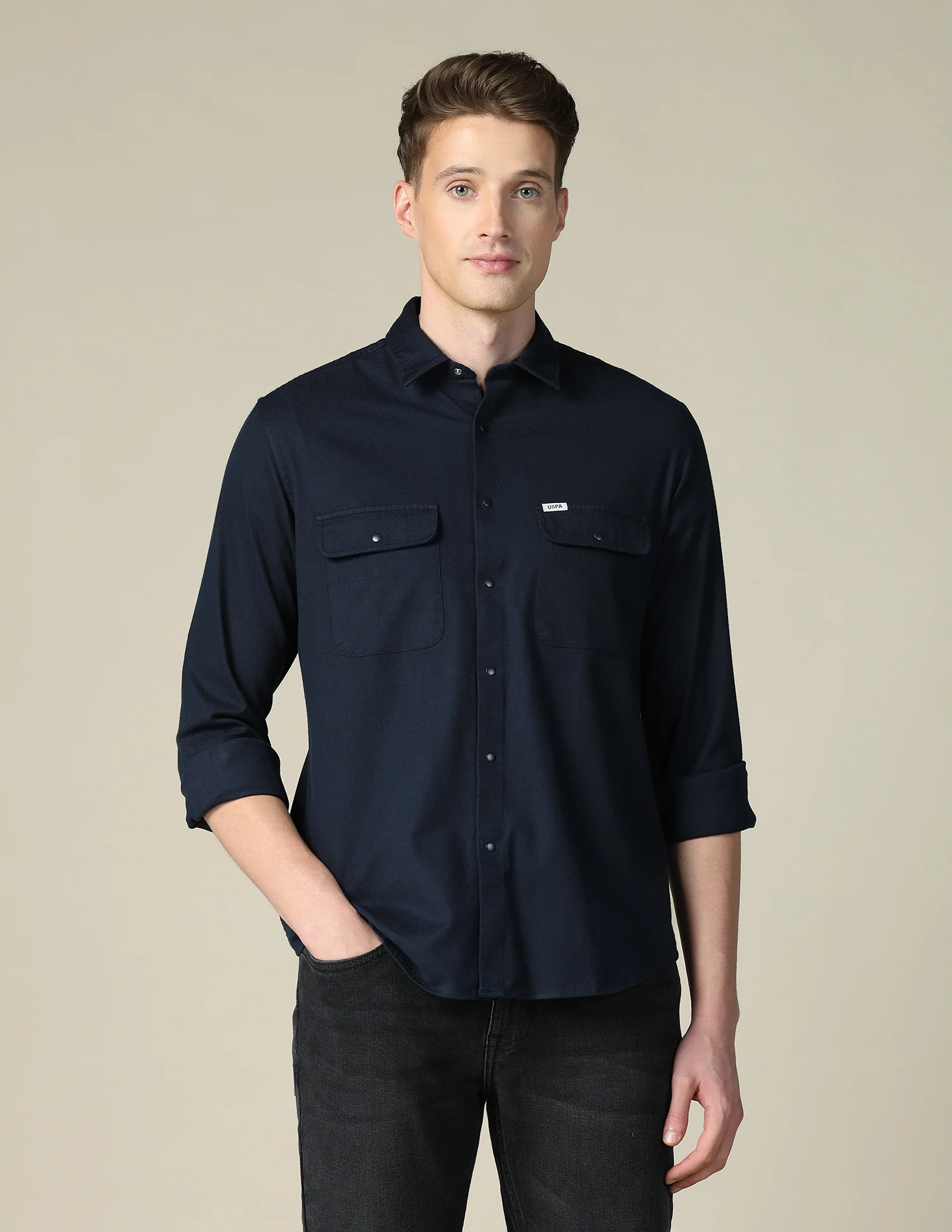 Solid Twill Shacket - Image 6
