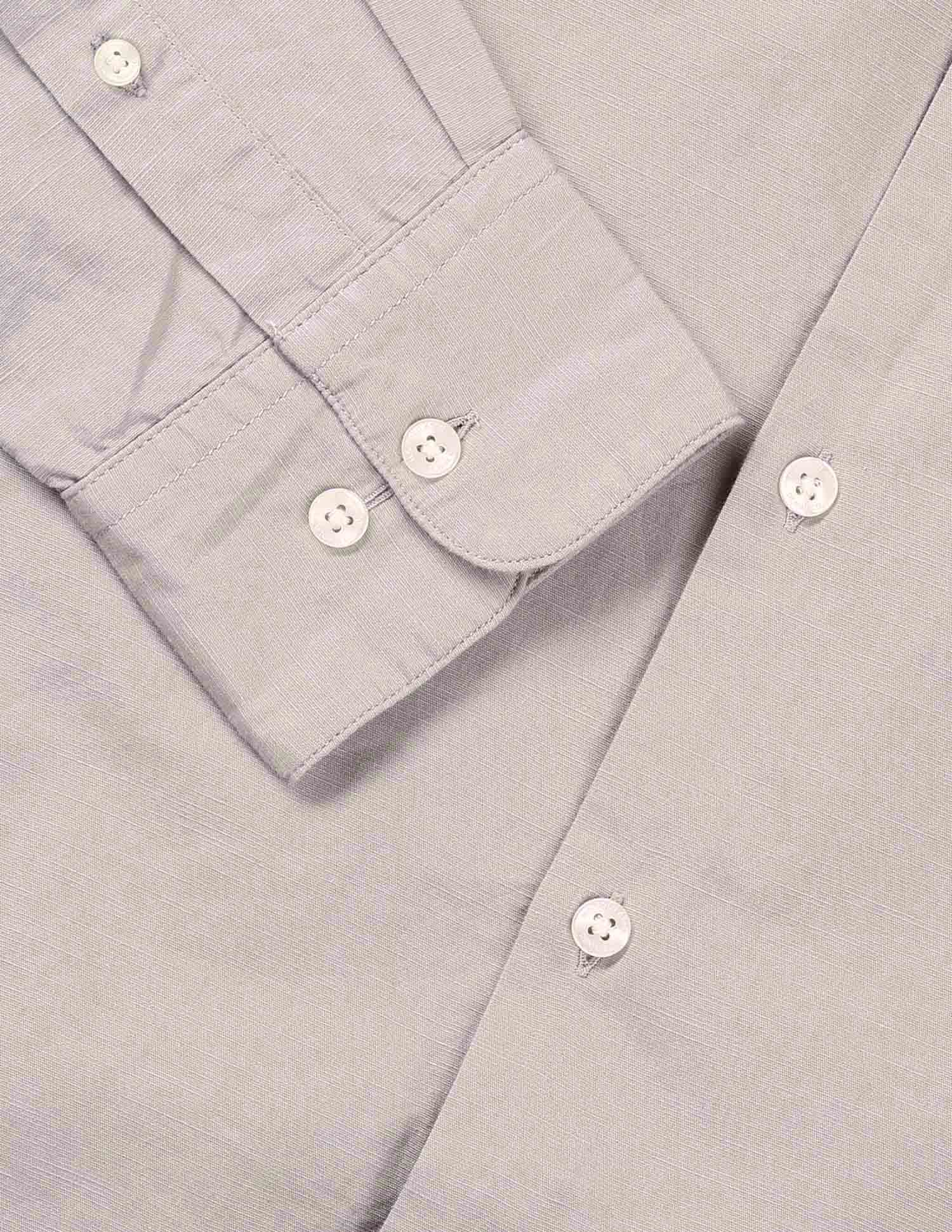 Solid Twill Tailored Fit Shirt - Image 8