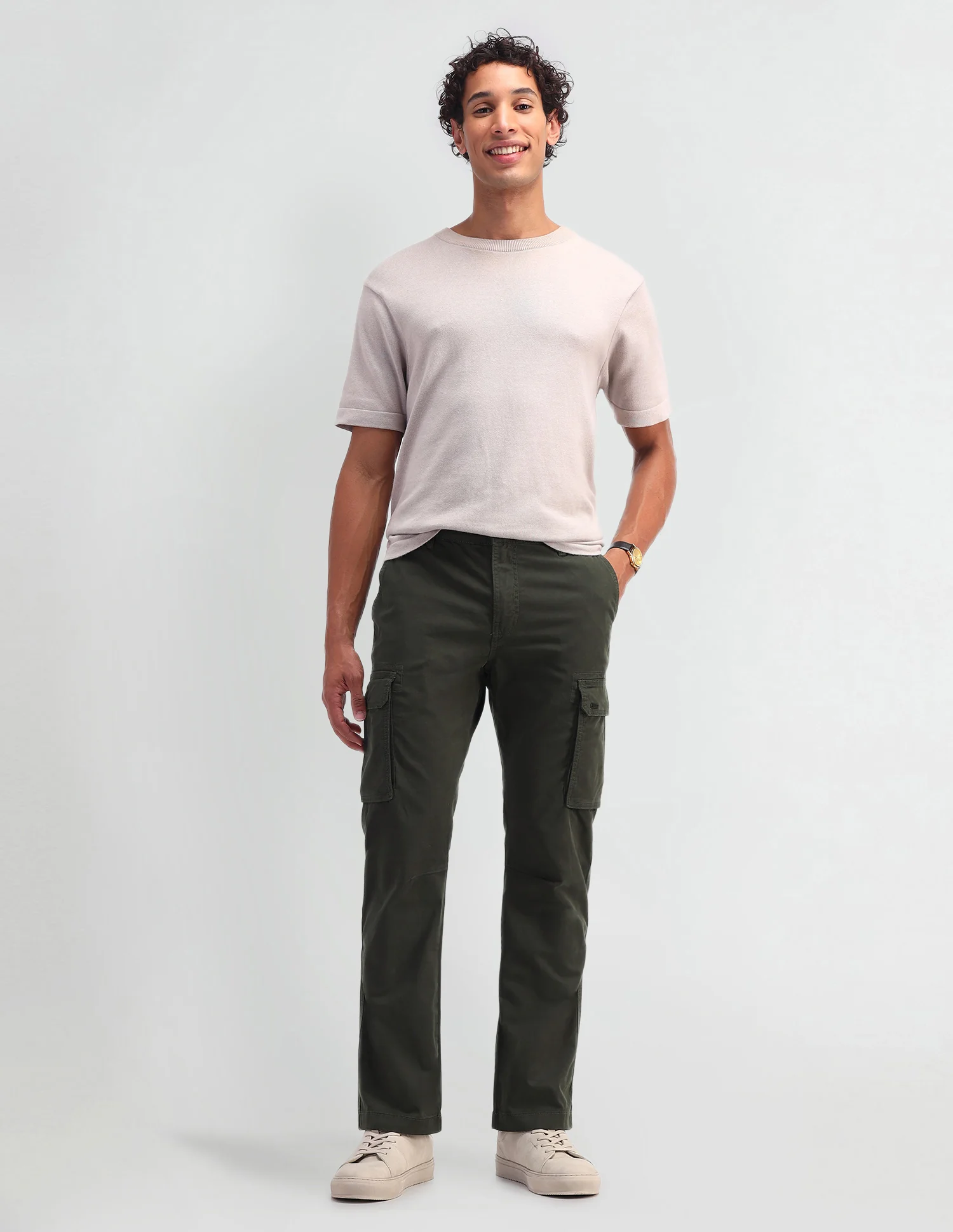 Solid Twill Trousers - Image 3
