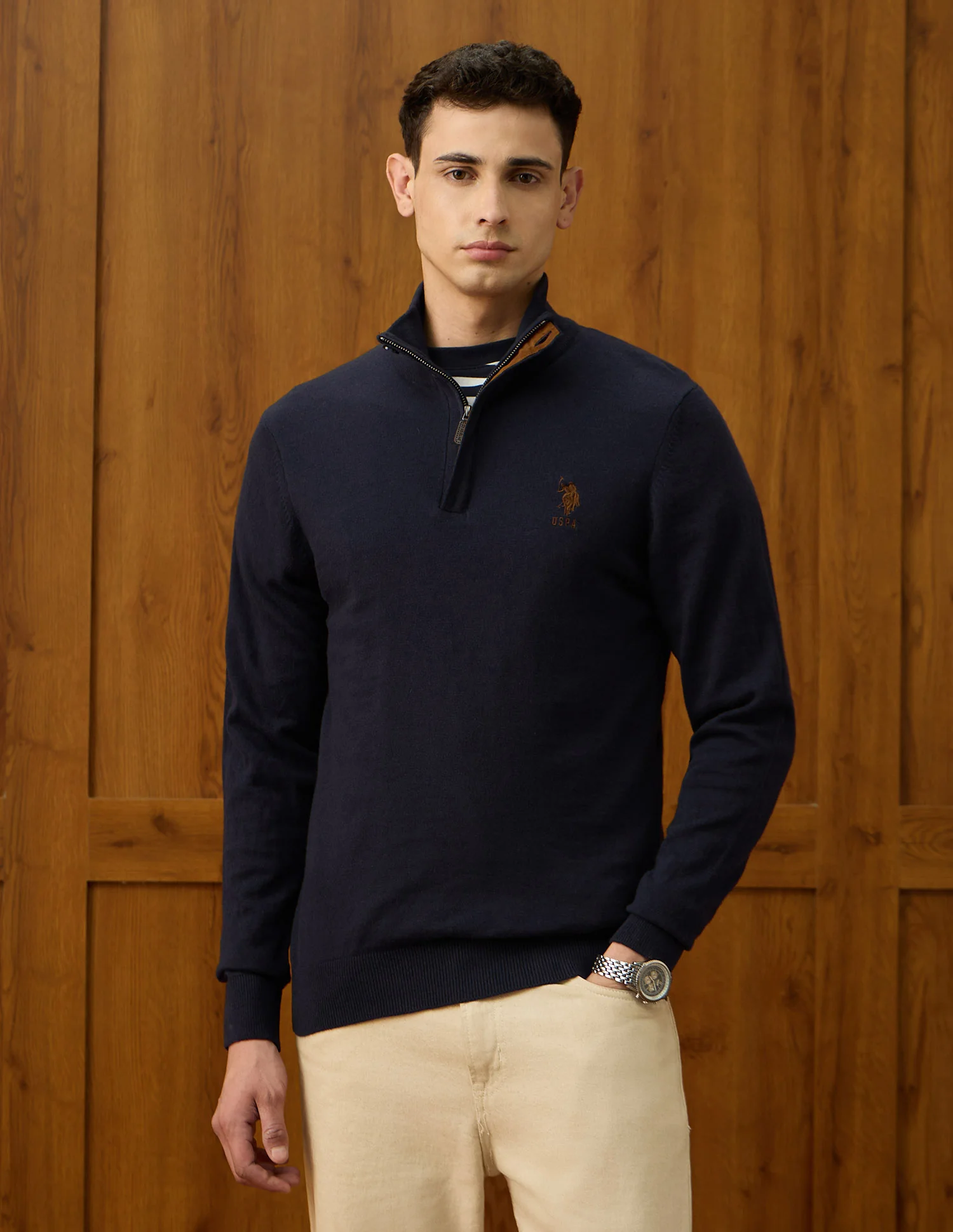 Solid Varsity Theatre Sweater - Image 6