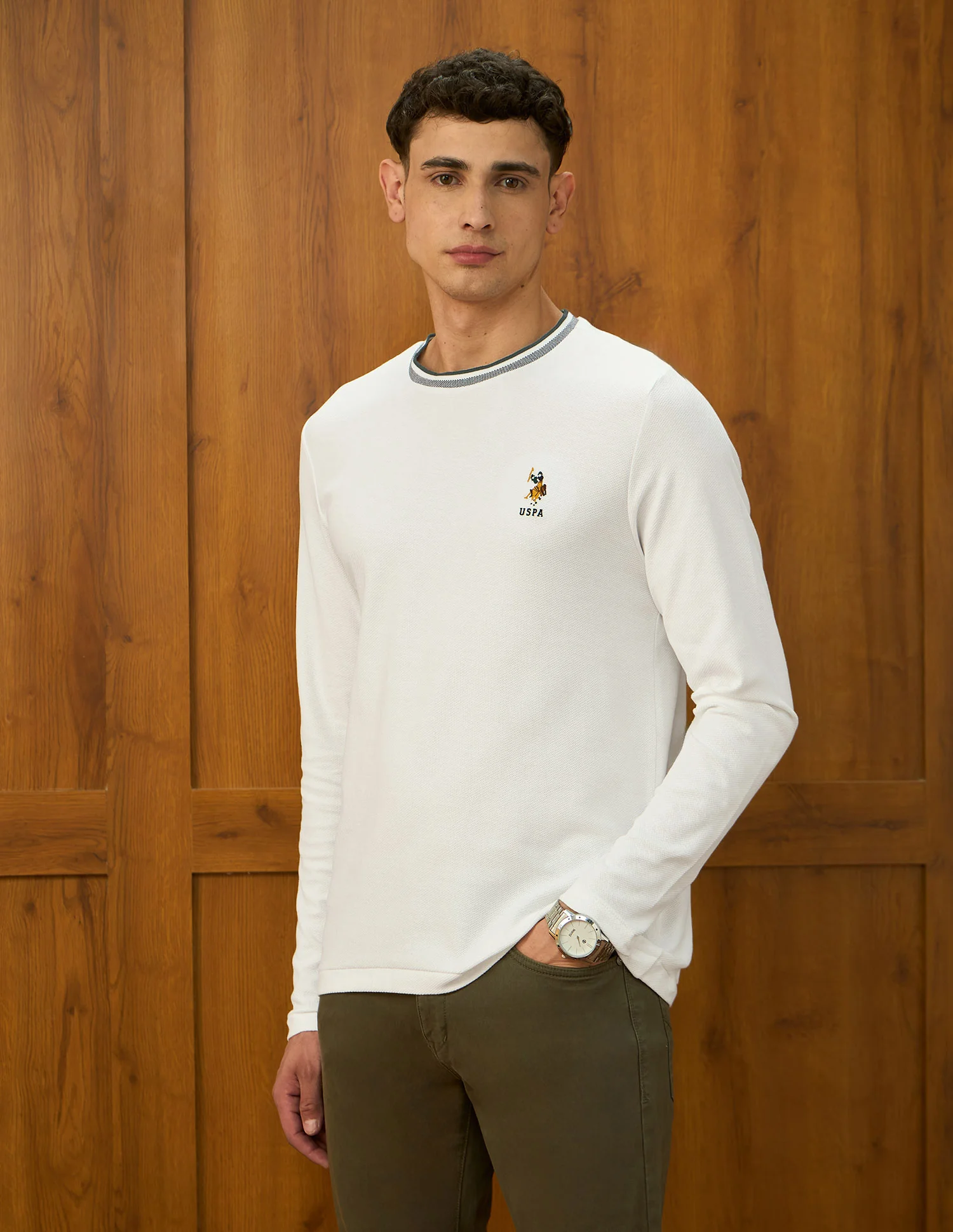 Solid Varsity Theatre T-Shirt - Image 4