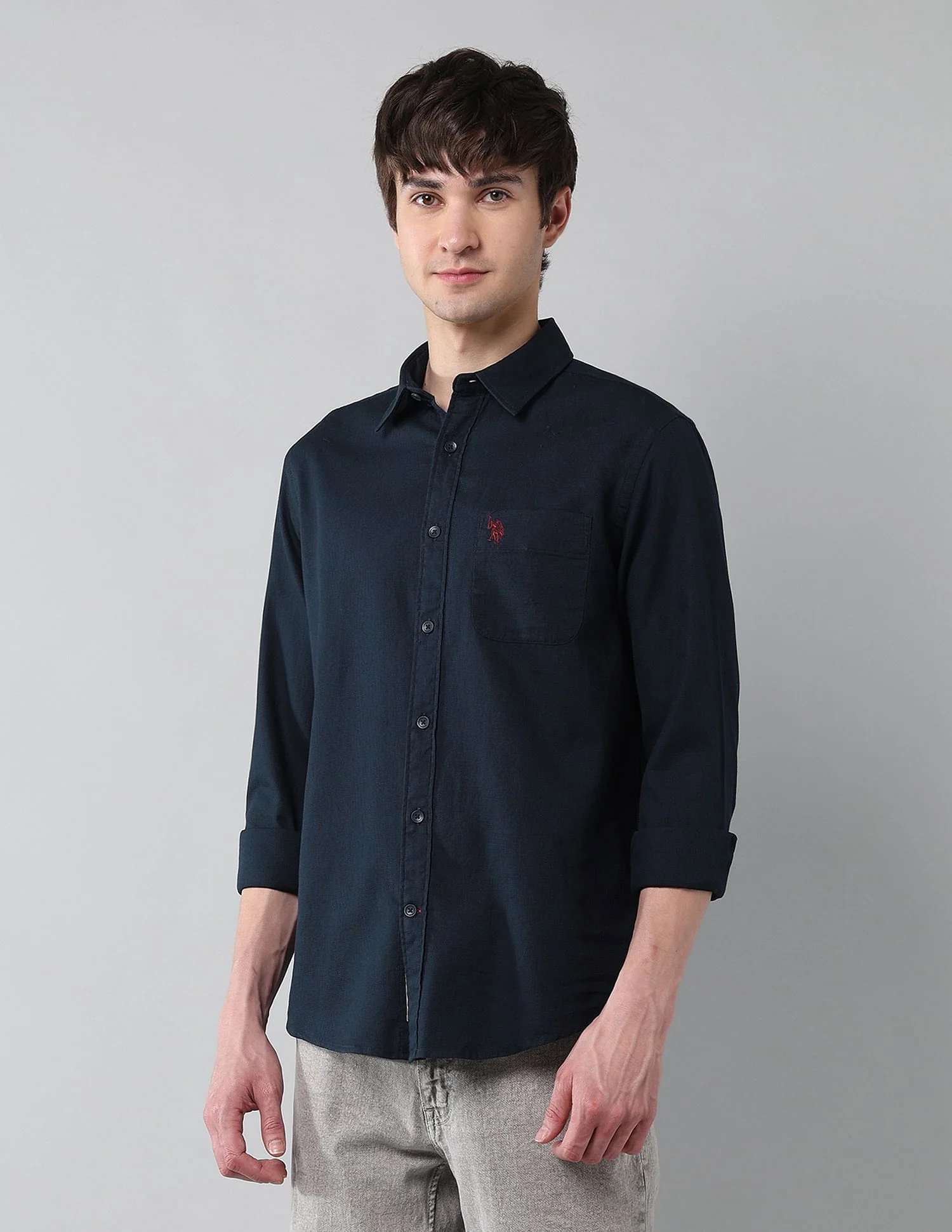 Solid Waffle Dobby Shirt - Image 4