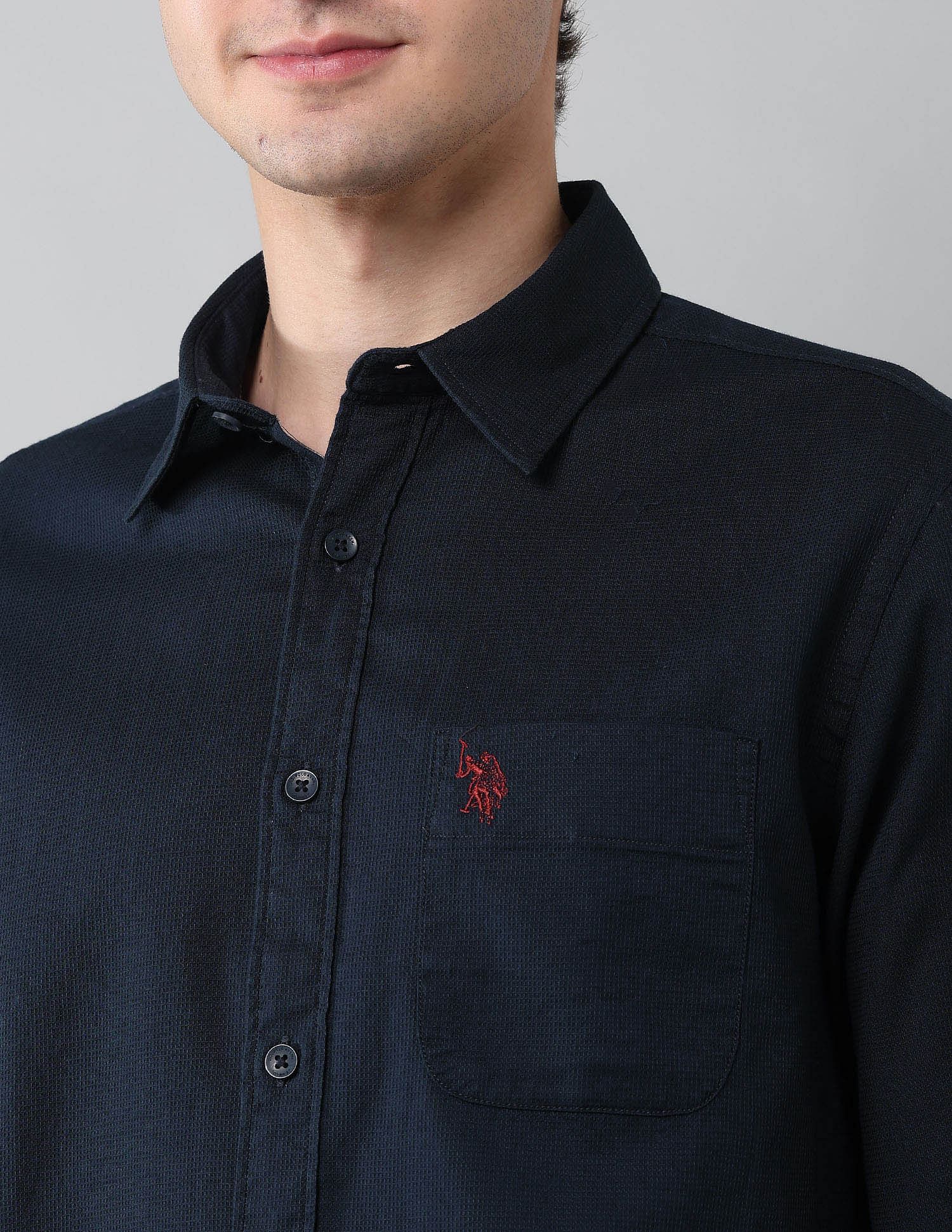 Solid Waffle Dobby Shirt - Image 7