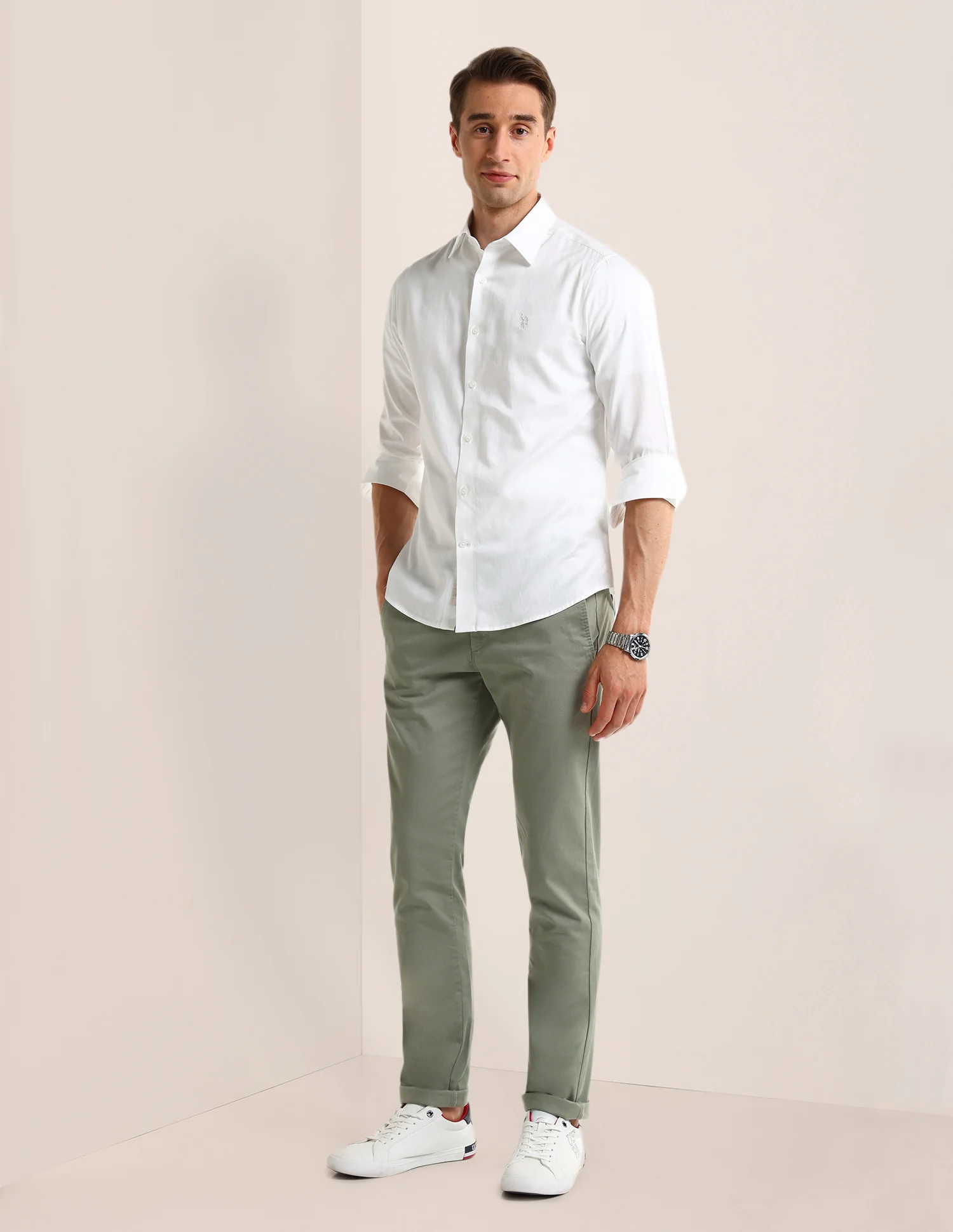 Solid Regular Fit Shirt - Image 4