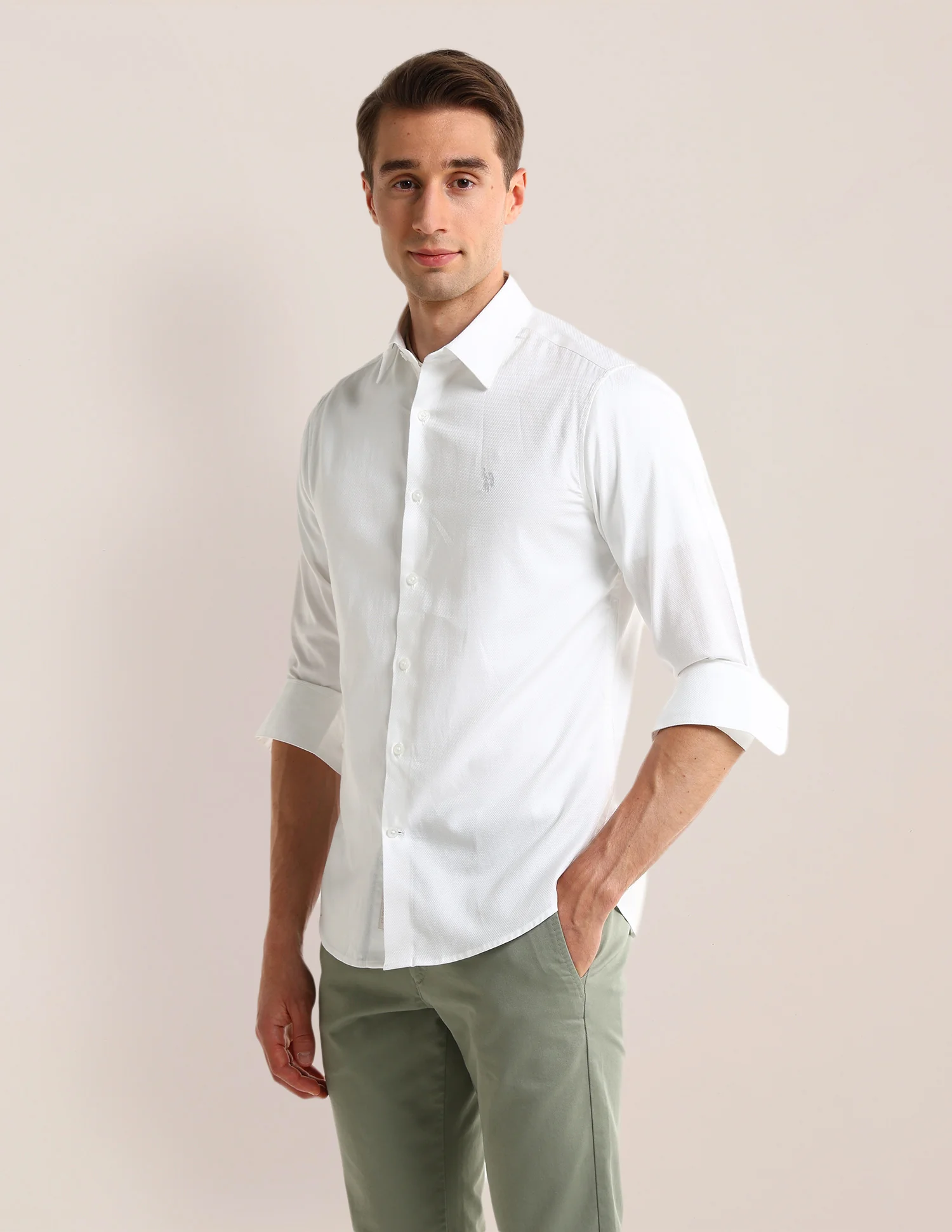 Solid Regular Fit Shirt - Image 5
