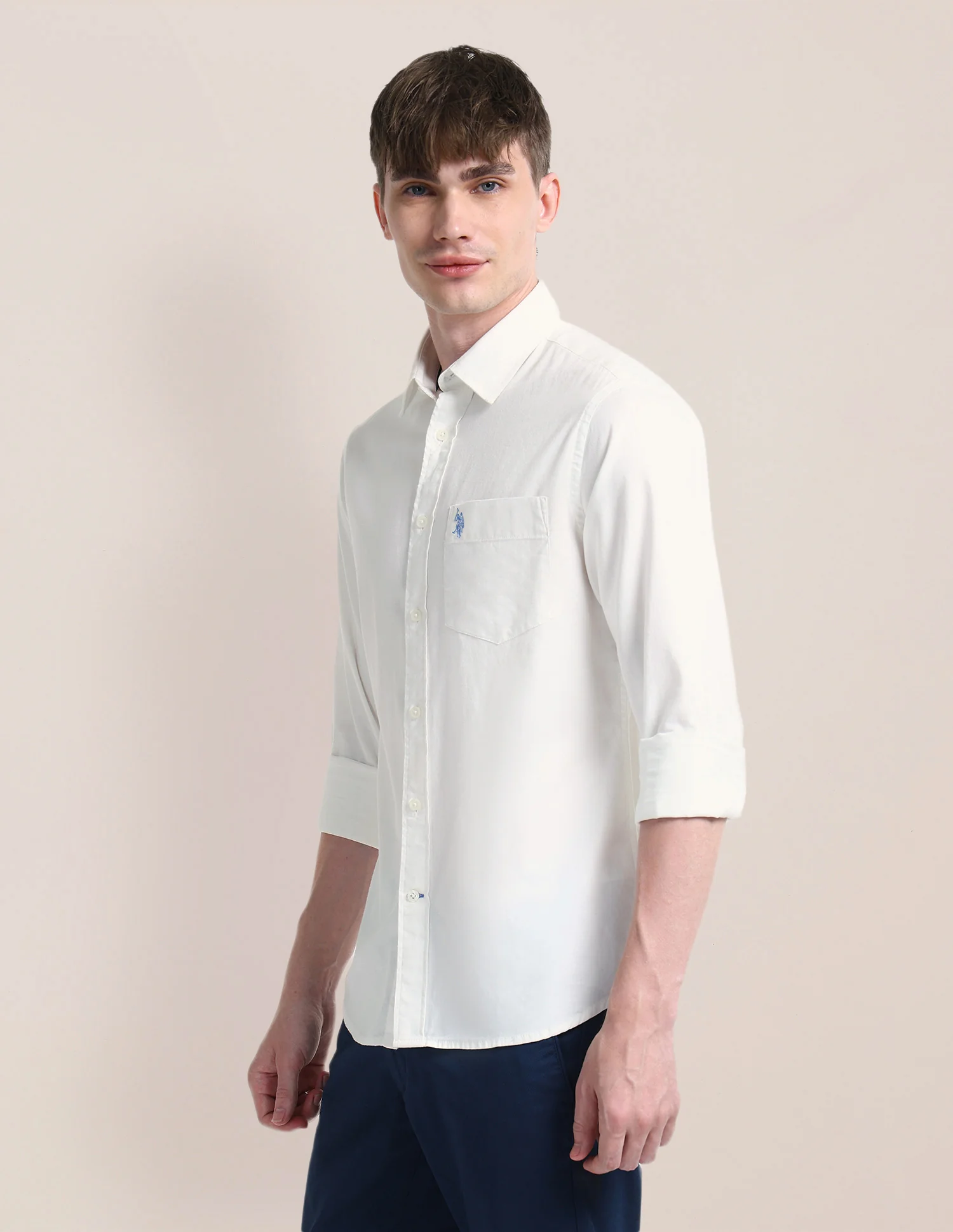 Solid Slim Fit Shirt - Image 4