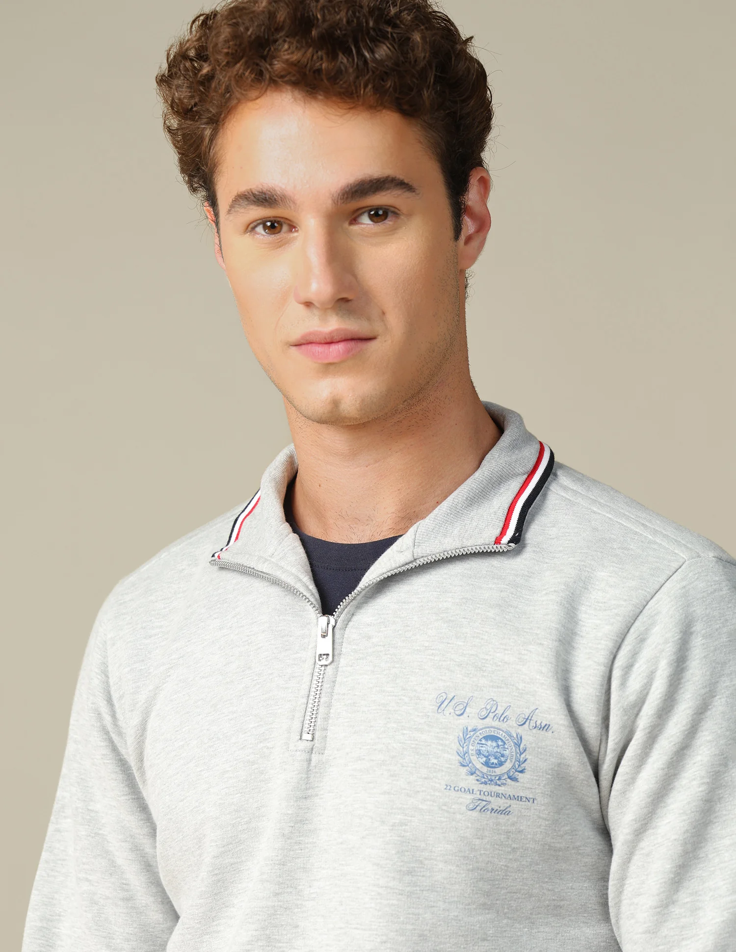Solid Zipper Sweatshirt - Image 7
