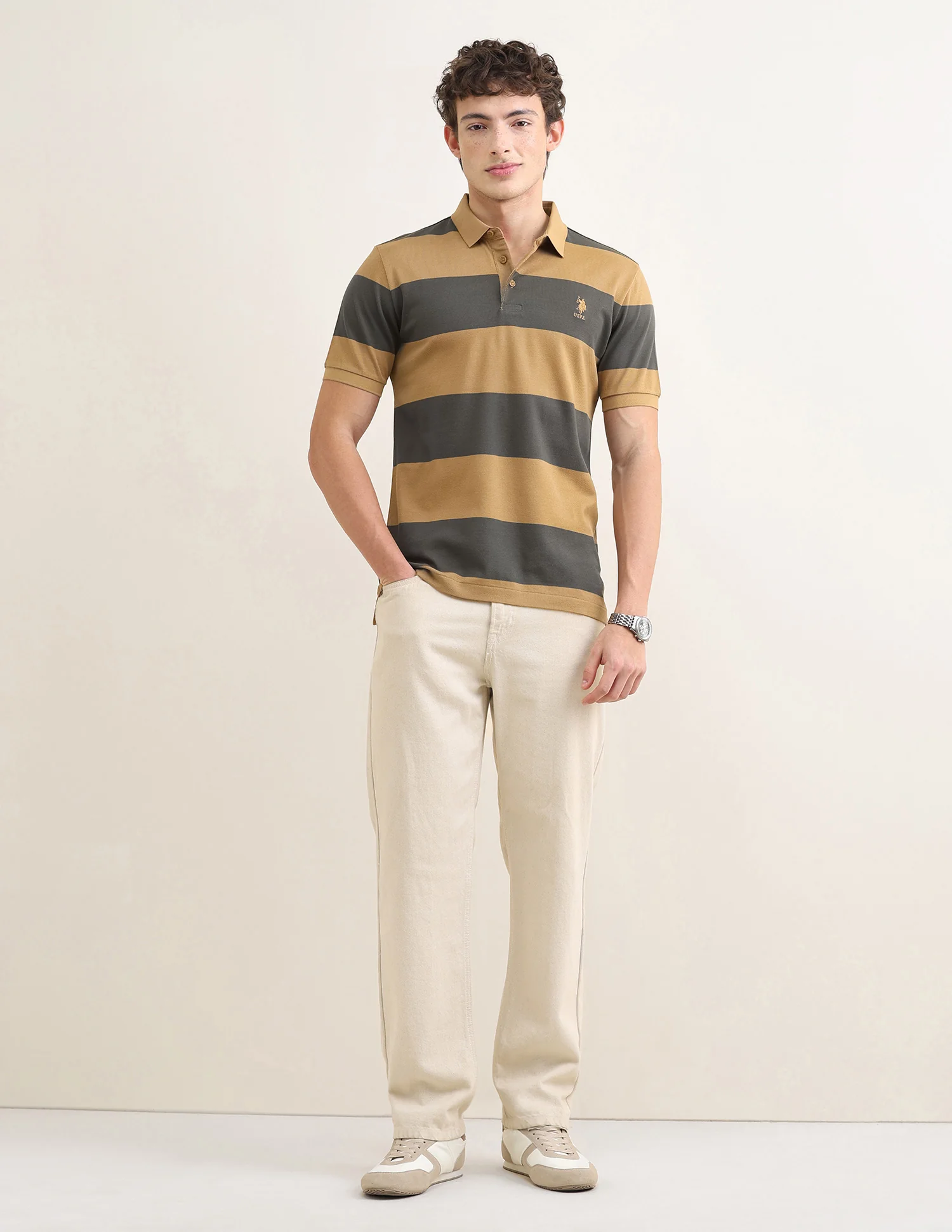 Sotogrande Horizontal Striped Polo Shirt - Image 3