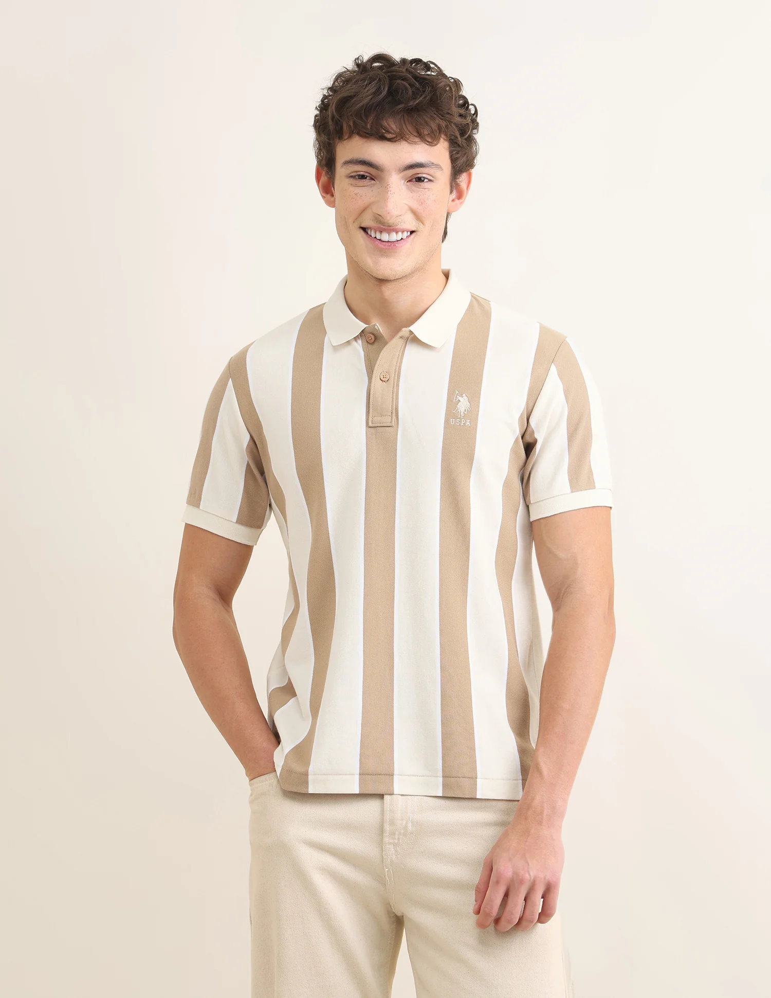 Sotogrande Vertical Striped Polo Shirt - Image 6