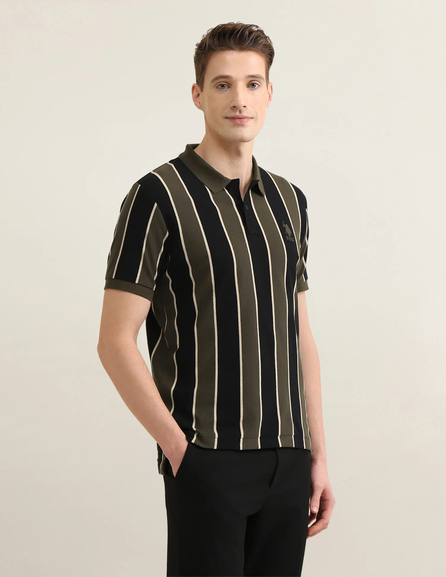 Sotogrande Vertical Striped Polo Shirt - Image 4