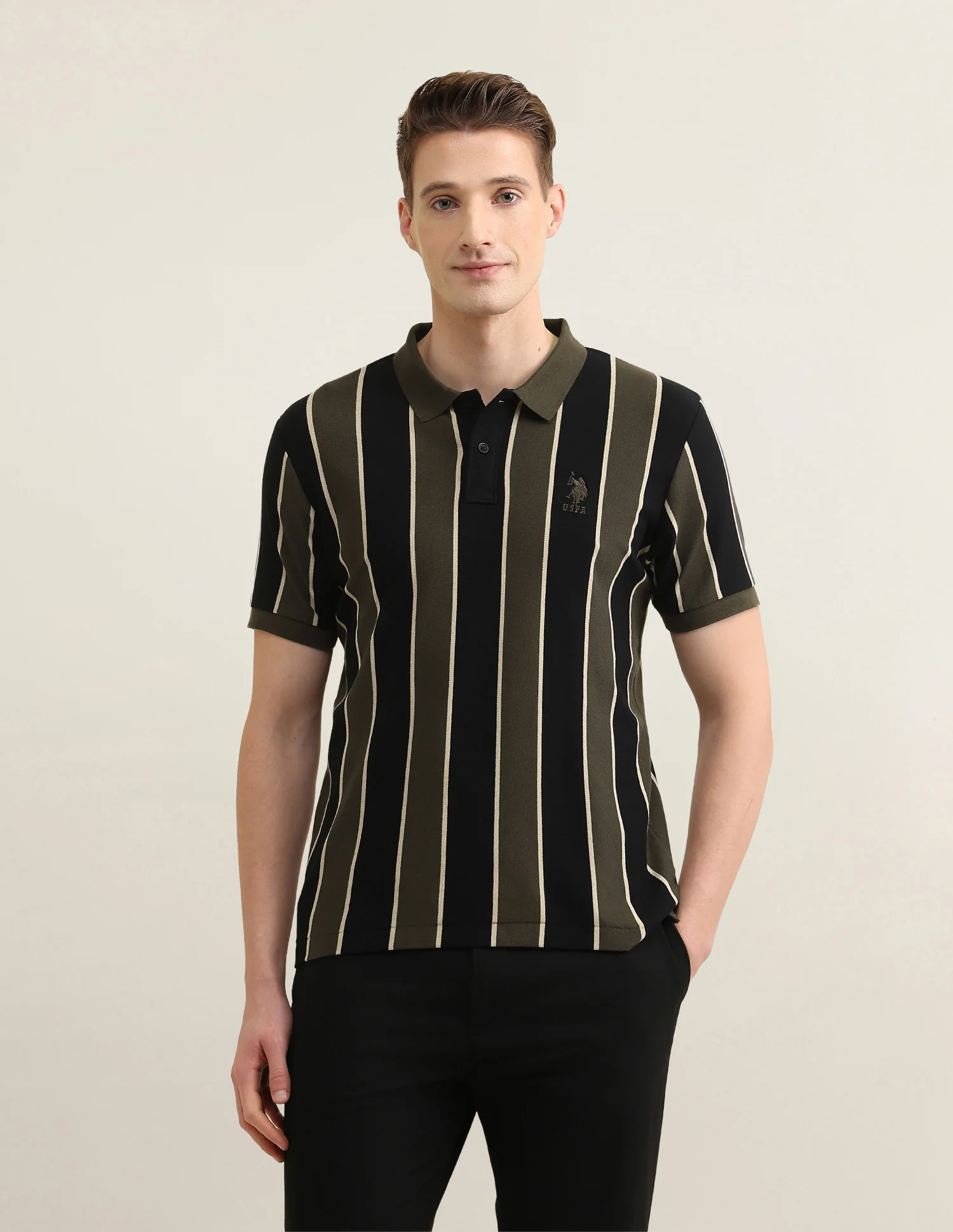 Sotogrande Vertical Striped Polo Shirt - Image 6