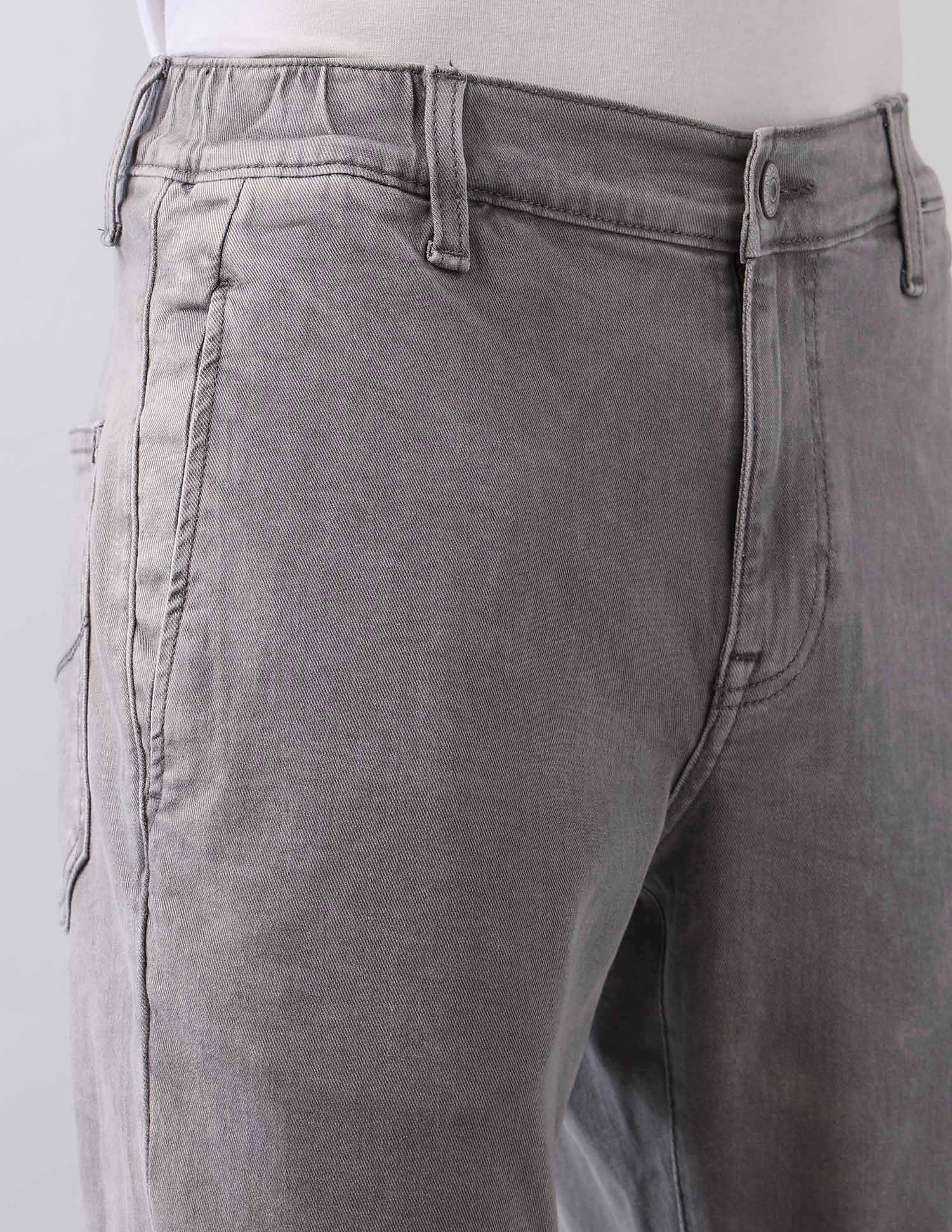 Stone Washed Regular Fit Blue Jeans - Image 7