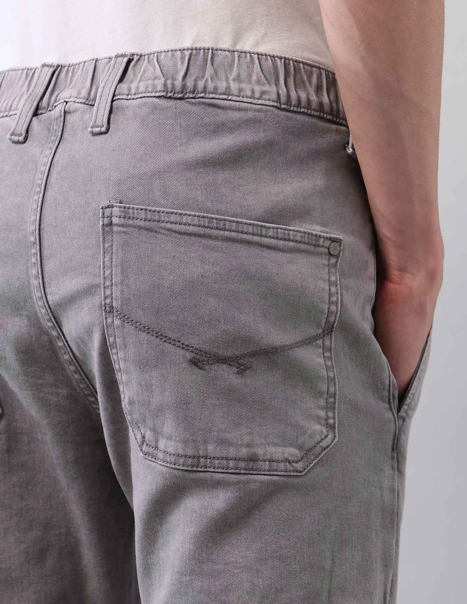 Stone Washed Regular Fit Blue Jeans - Image 8
