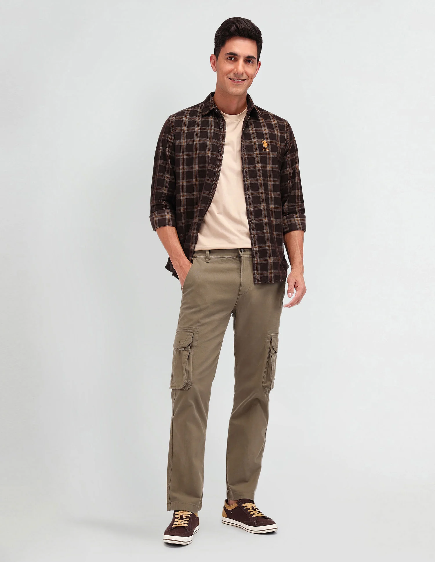 Straight Fit Cargo Trousers - Image 3