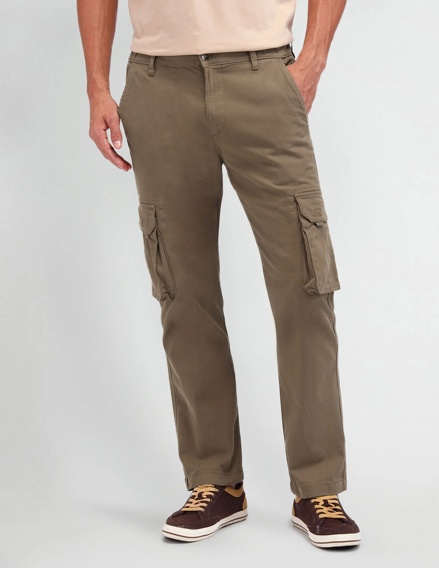 Straight Fit Cargo Trousers - Image 9