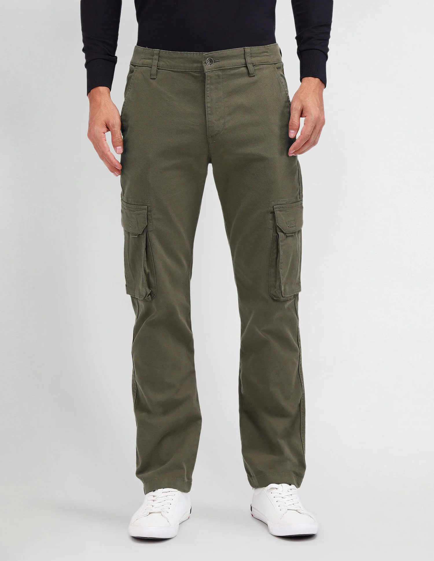 Straight Fit Cargo Trousers - Image 6