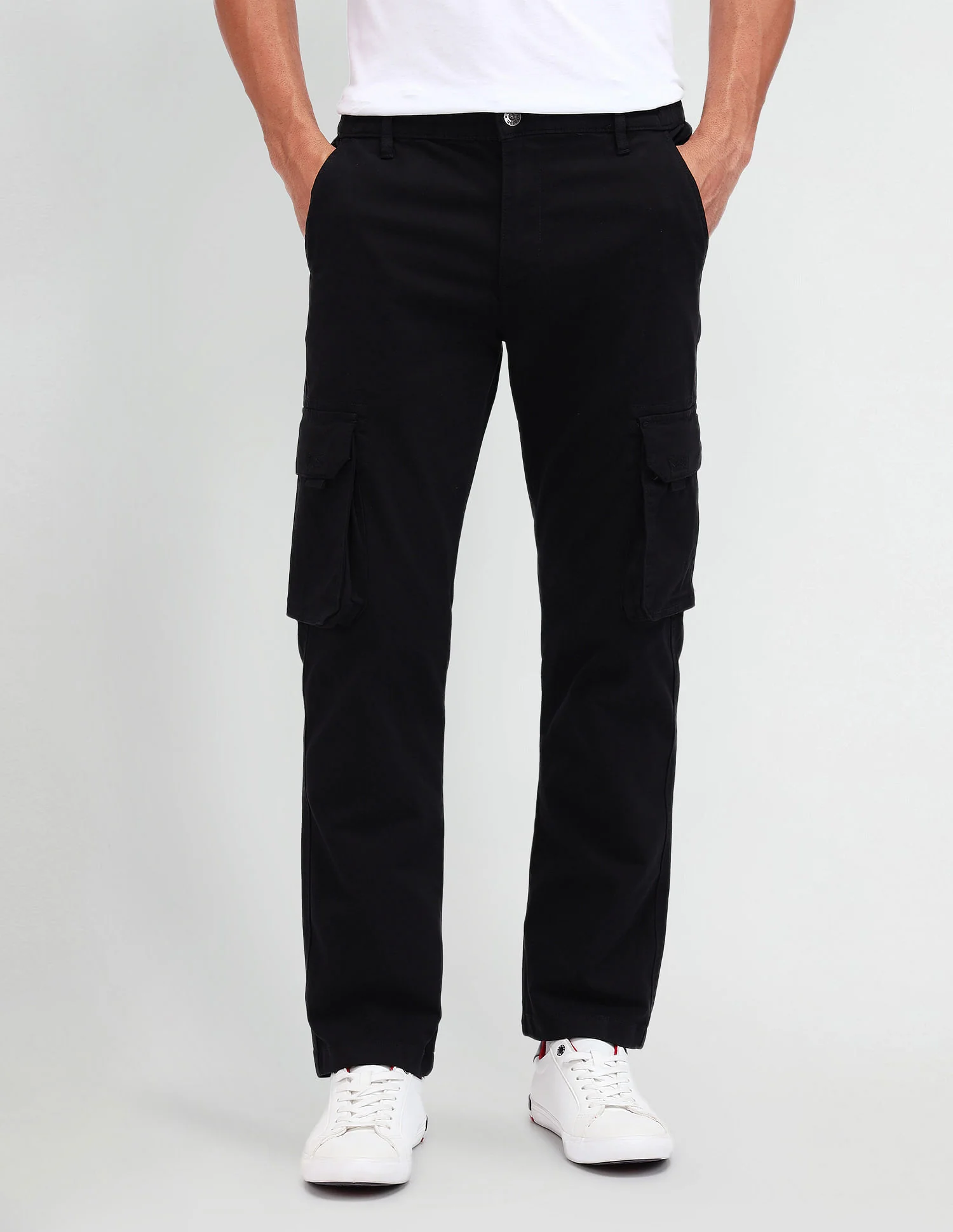 Straight Fit Cargo Trousers