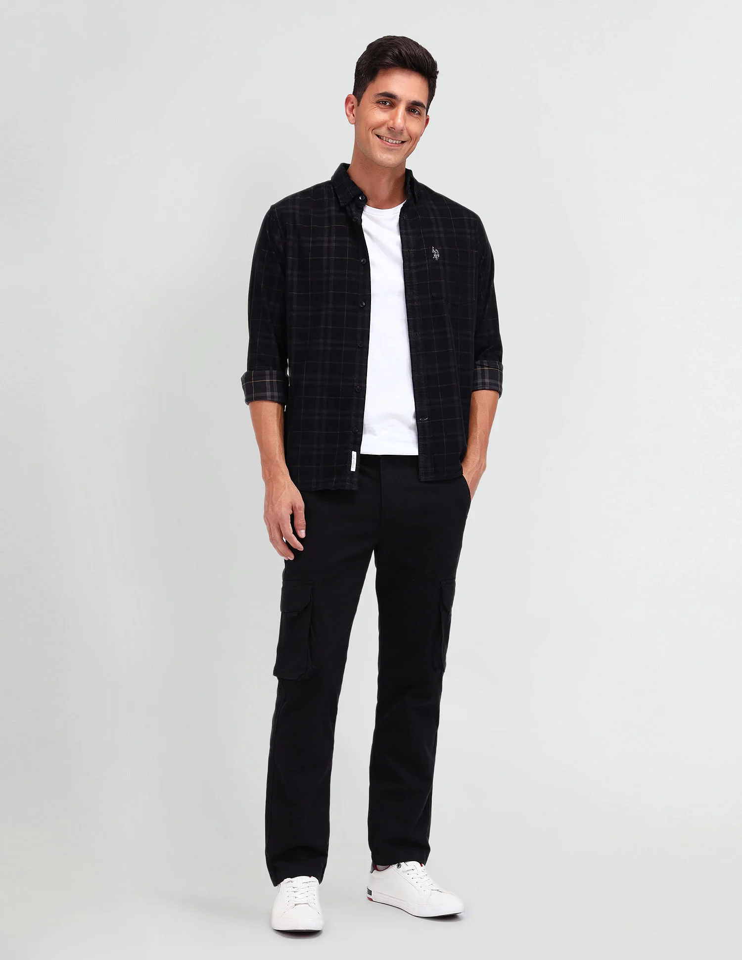 Straight Fit Cargo Trousers - Image 3