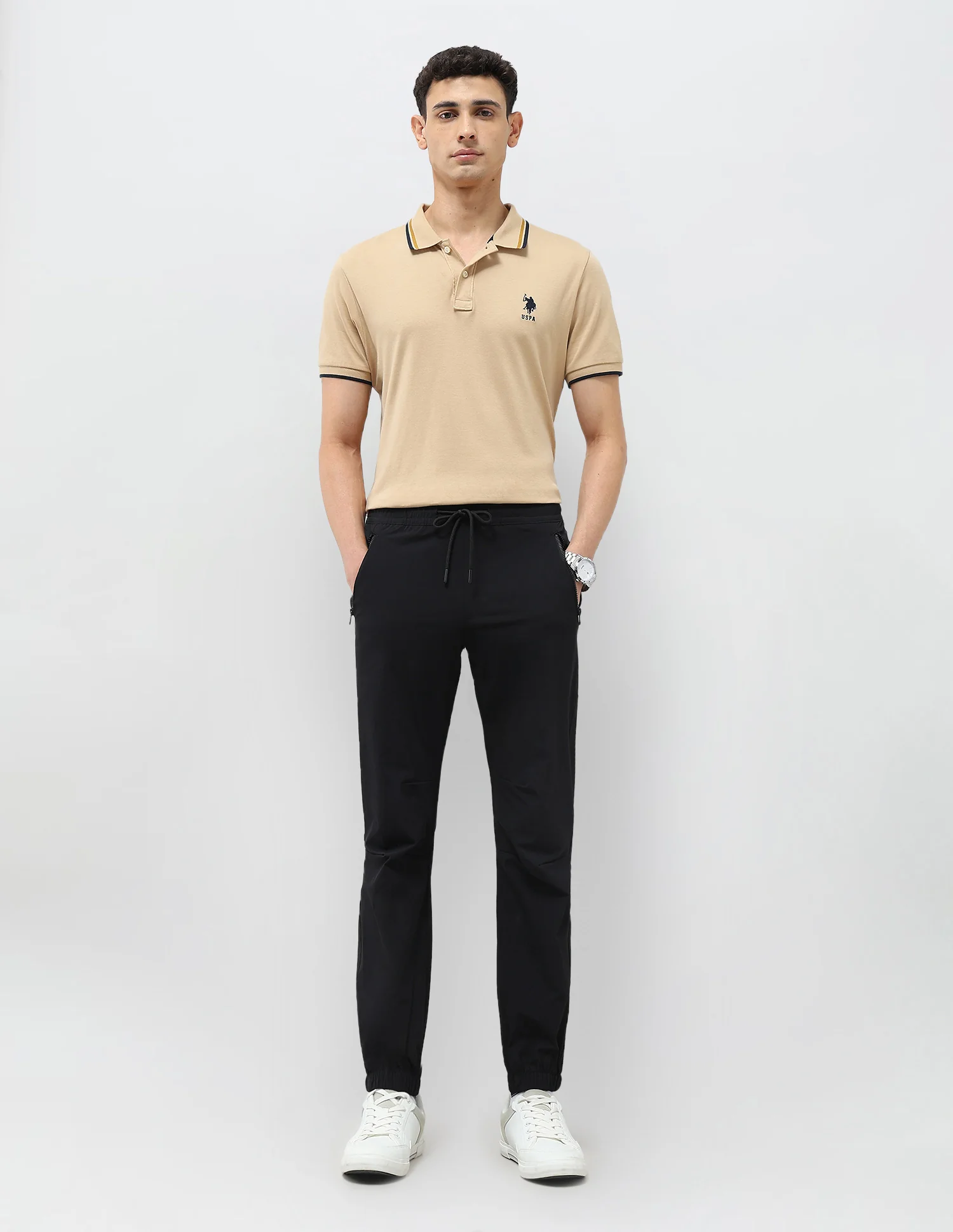 Straight Fit Mid Rise Joggers - Image 3
