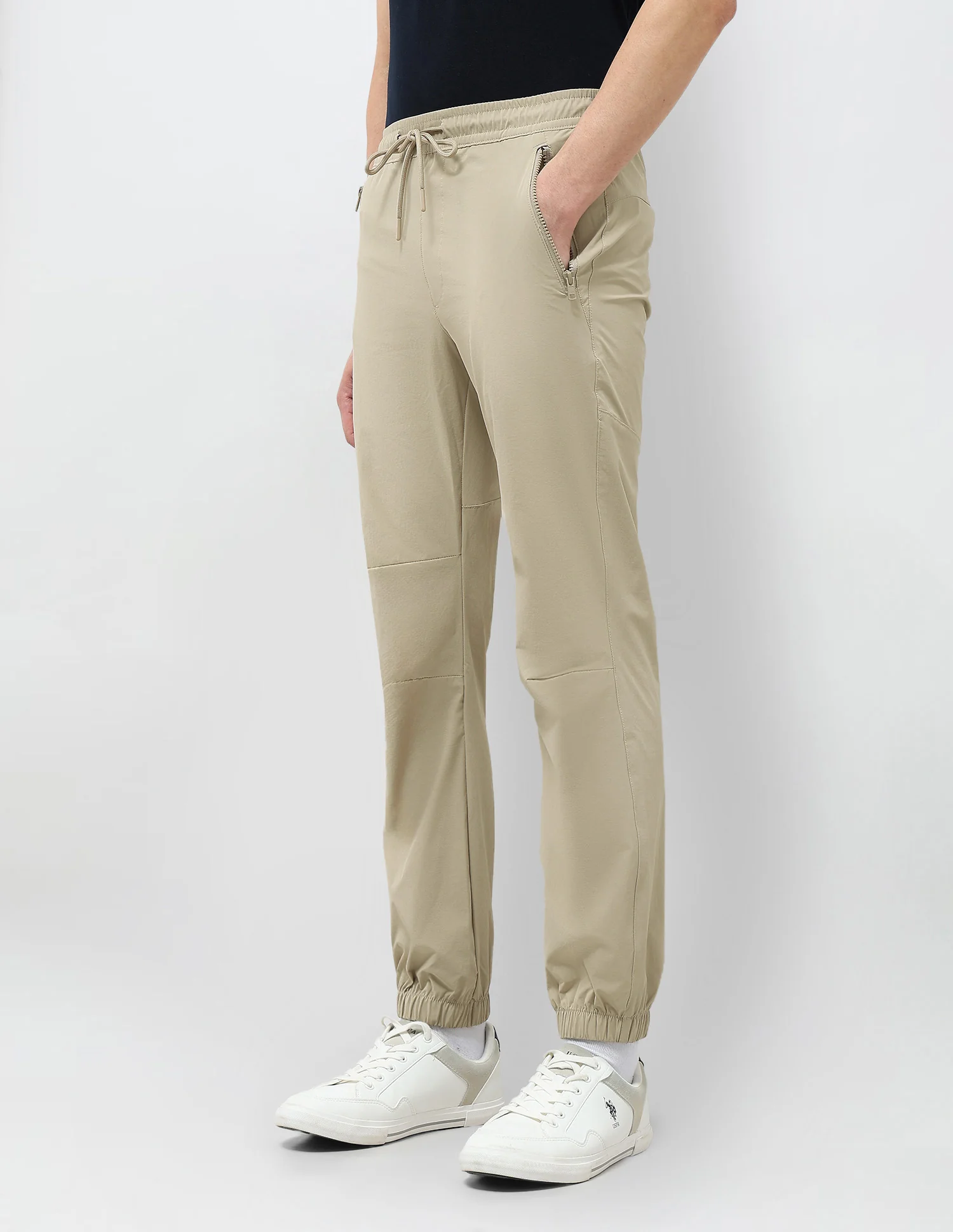 Straight Fit Mid Rise Joggers - Image 4
