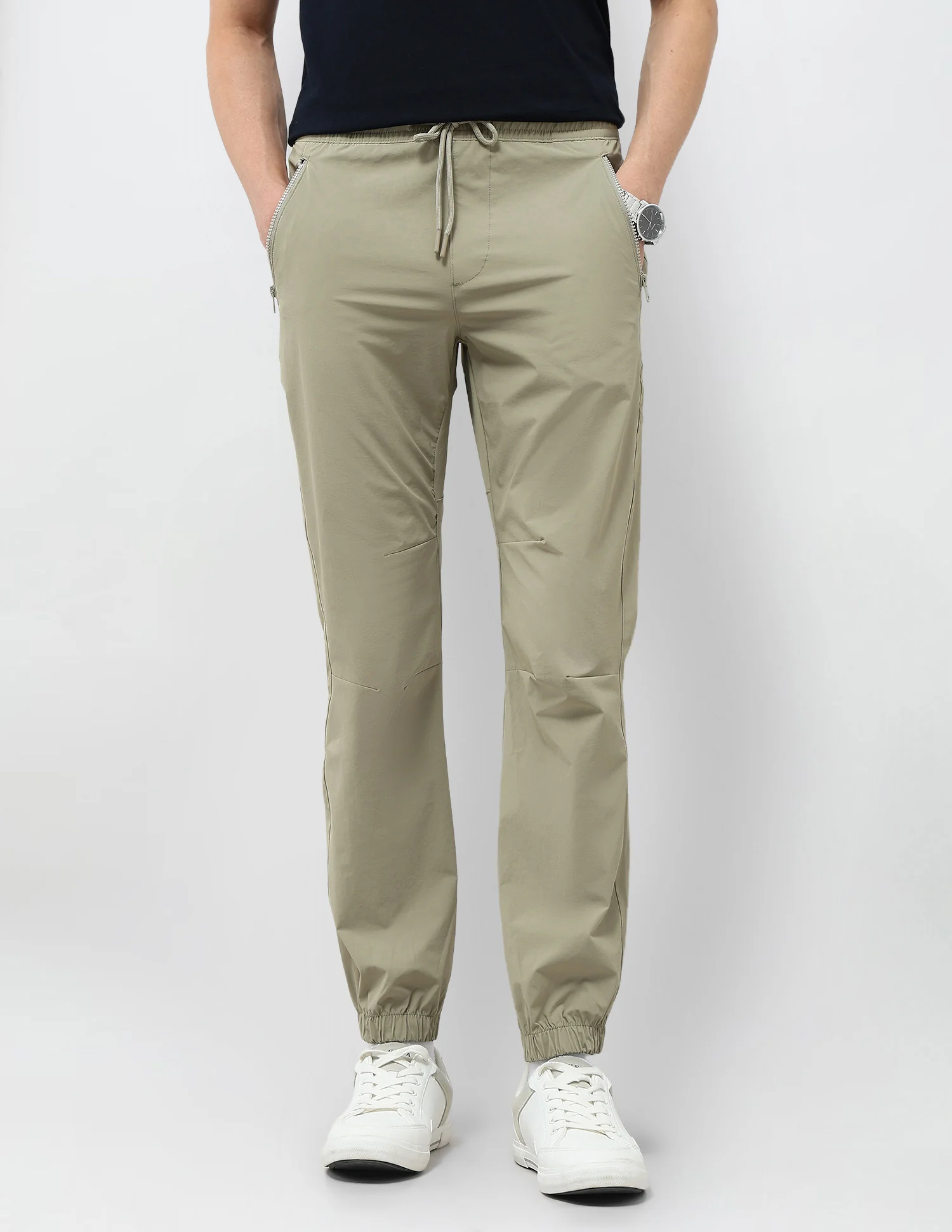 Straight Fit Mid Rise Joggers