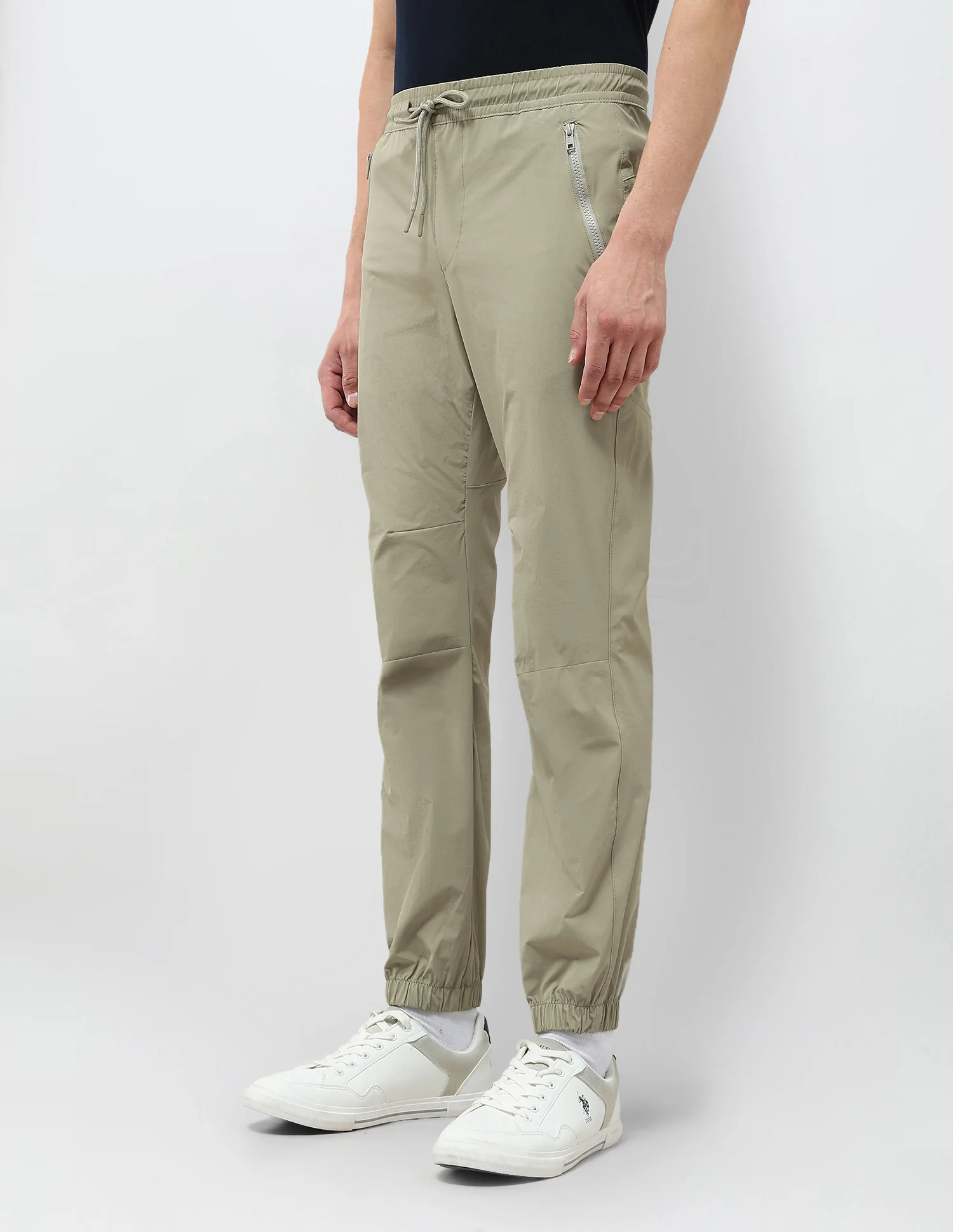 Straight Fit Mid Rise Joggers - Image 4