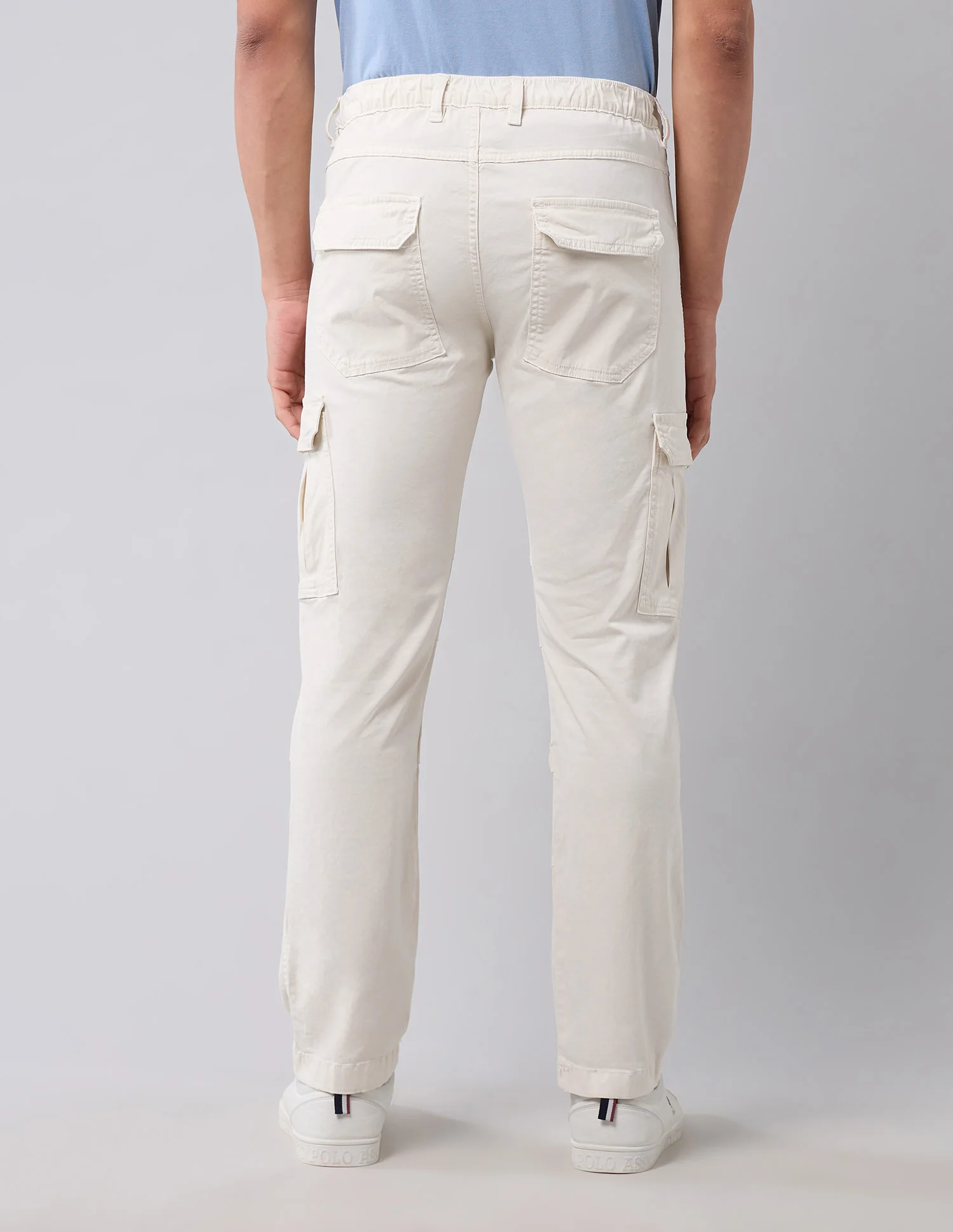 Straight Fit Pure Cotton Cargos - Image 4