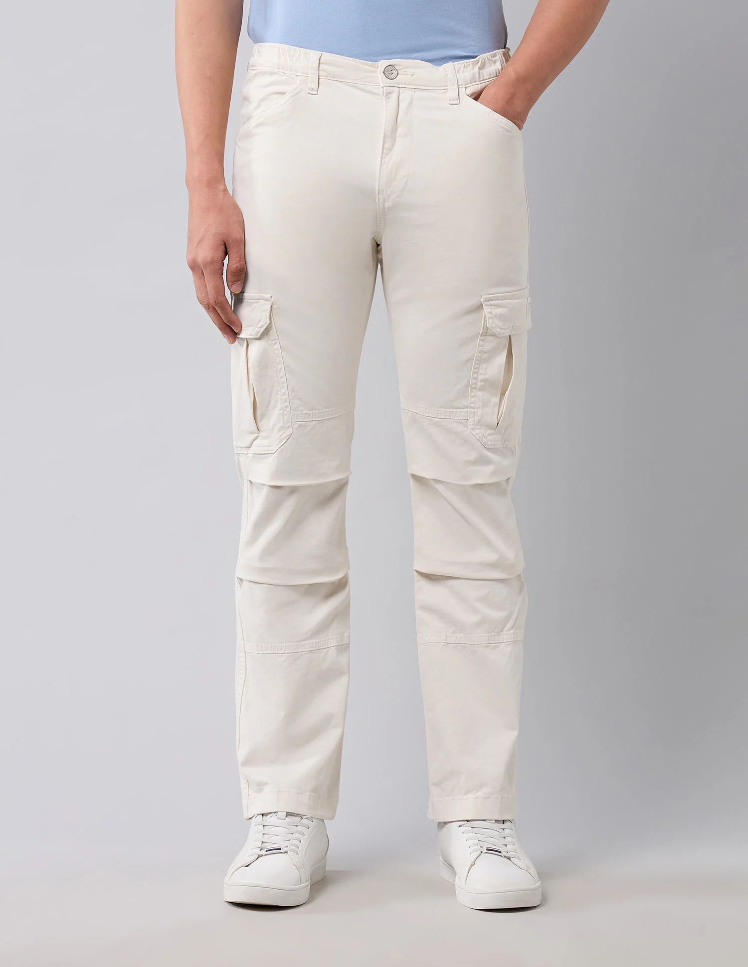 Straight Fit Pure Cotton Cargos - Image 5