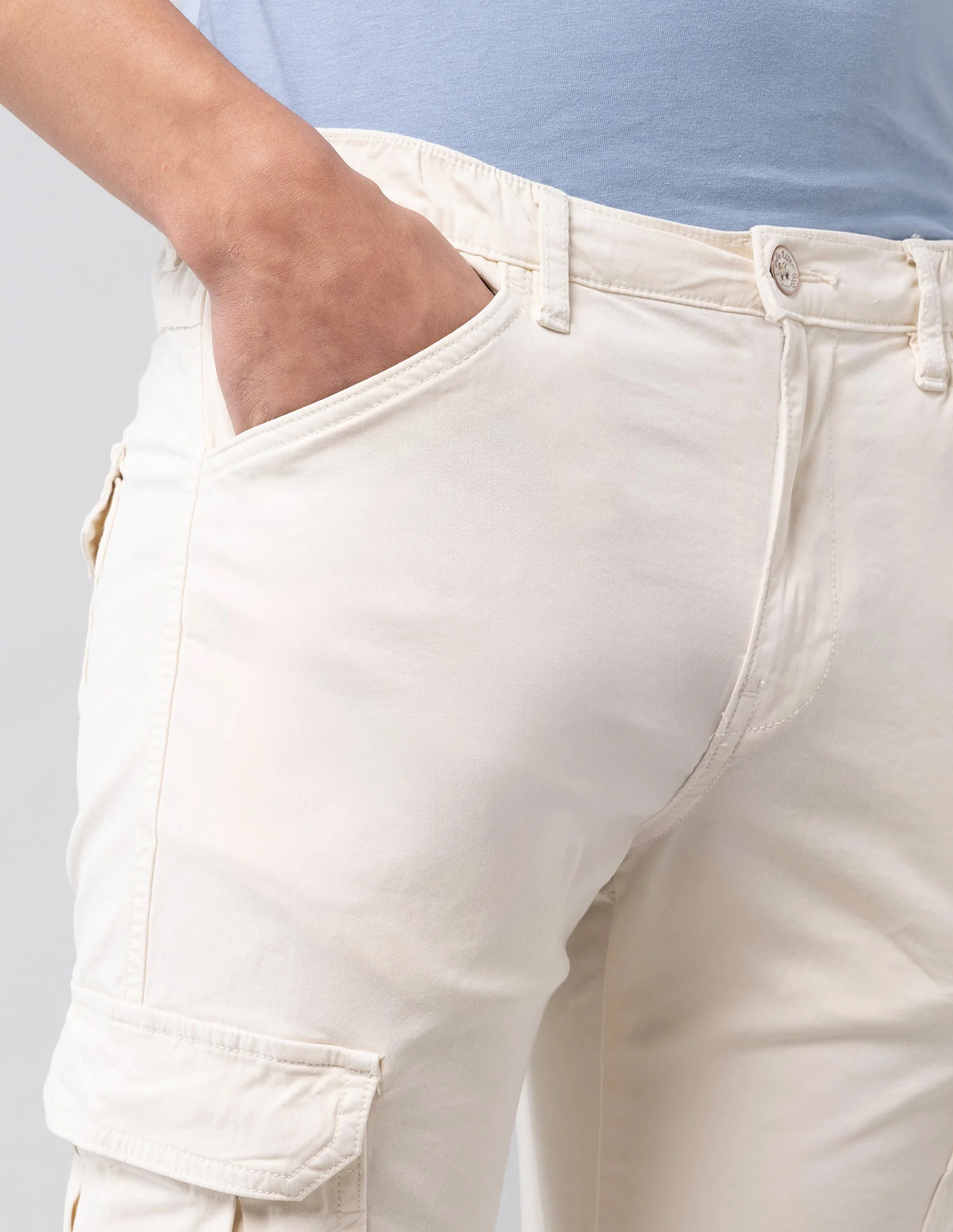 Straight Fit Pure Cotton Cargos - Image 6