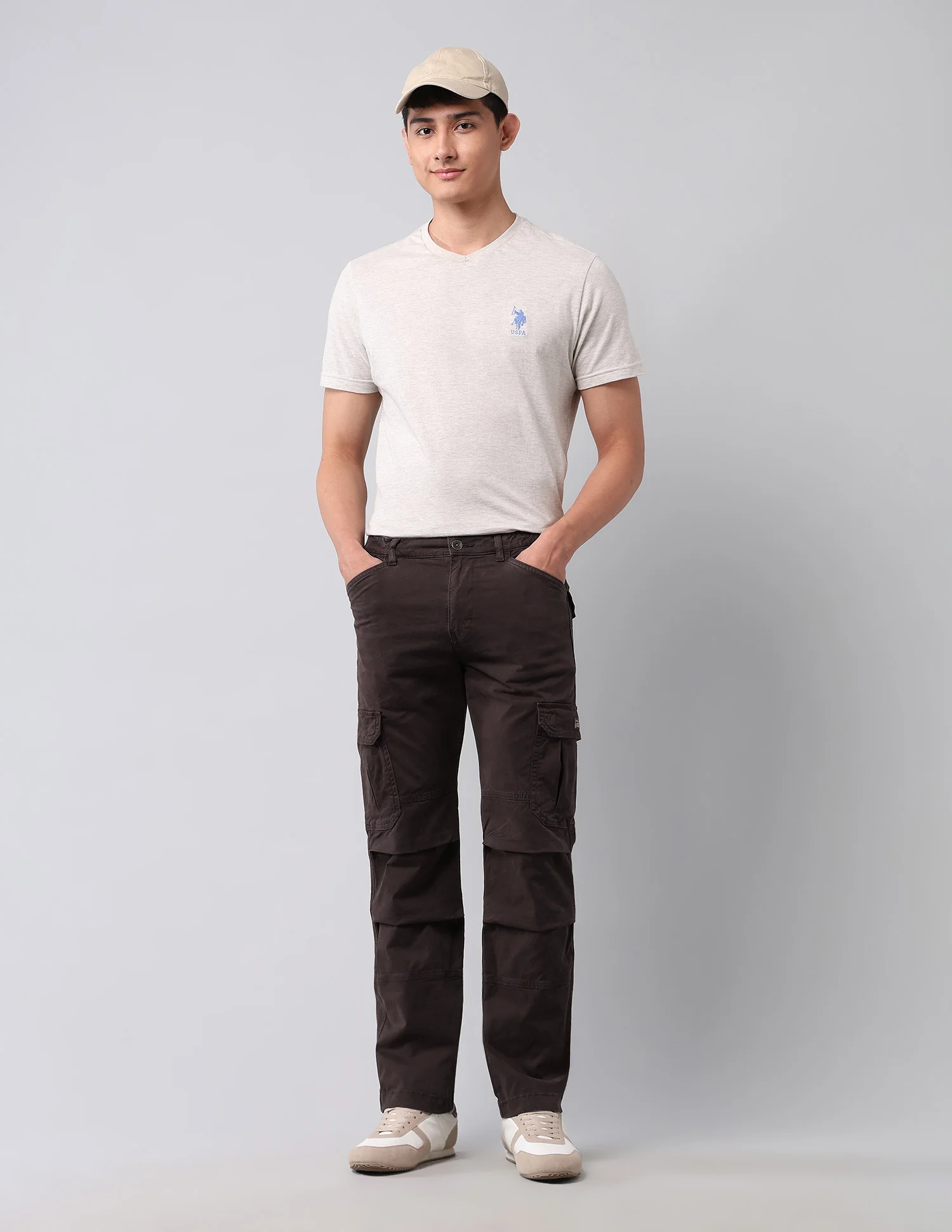 Straight Fit Pure Cotton Cargos - Image 3
