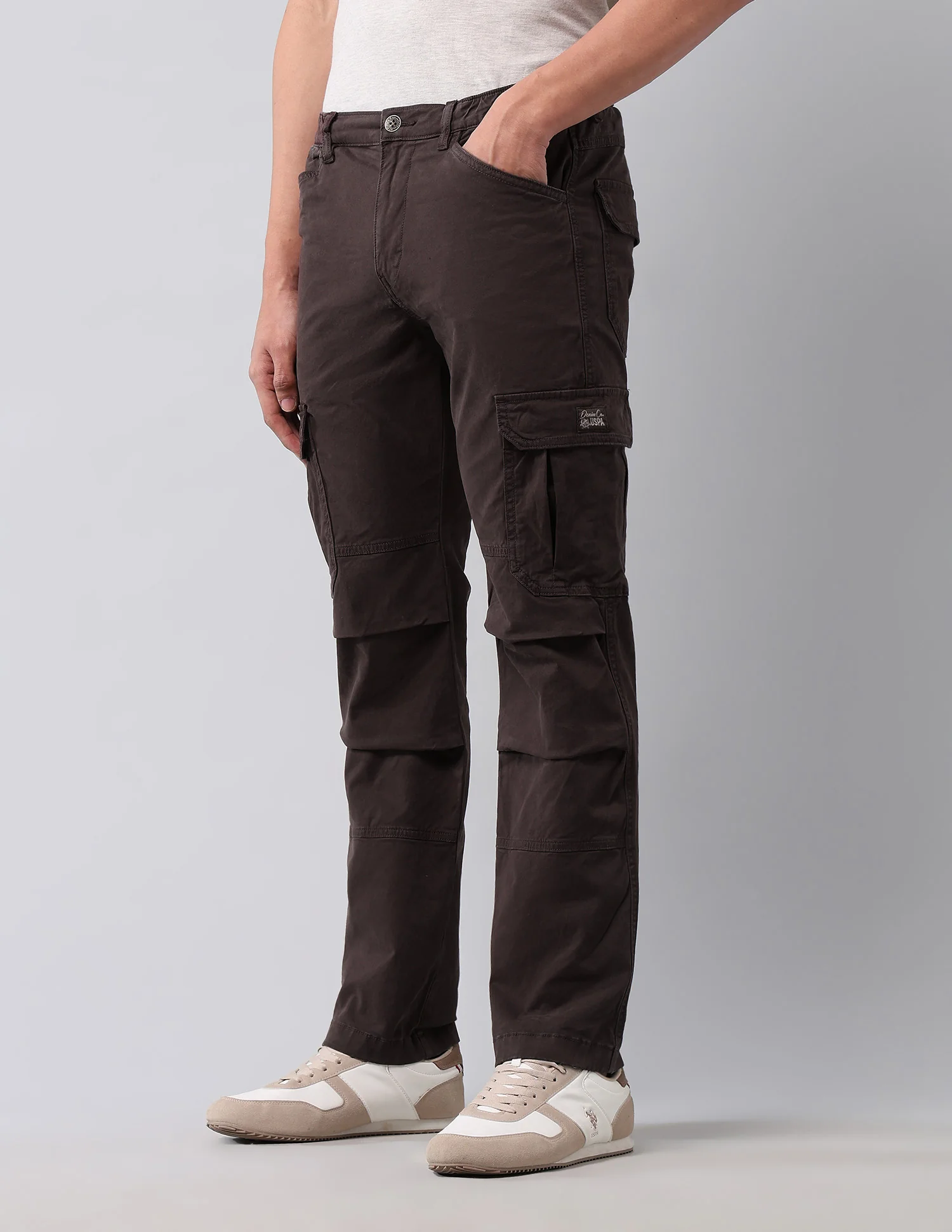 Straight Fit Pure Cotton Cargos - Image 4