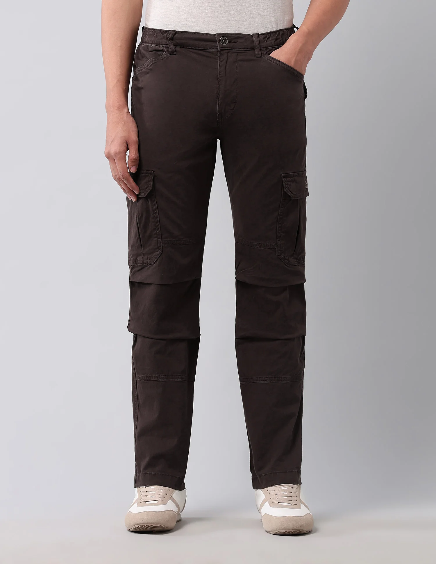Straight Fit Pure Cotton Cargos - Image 6