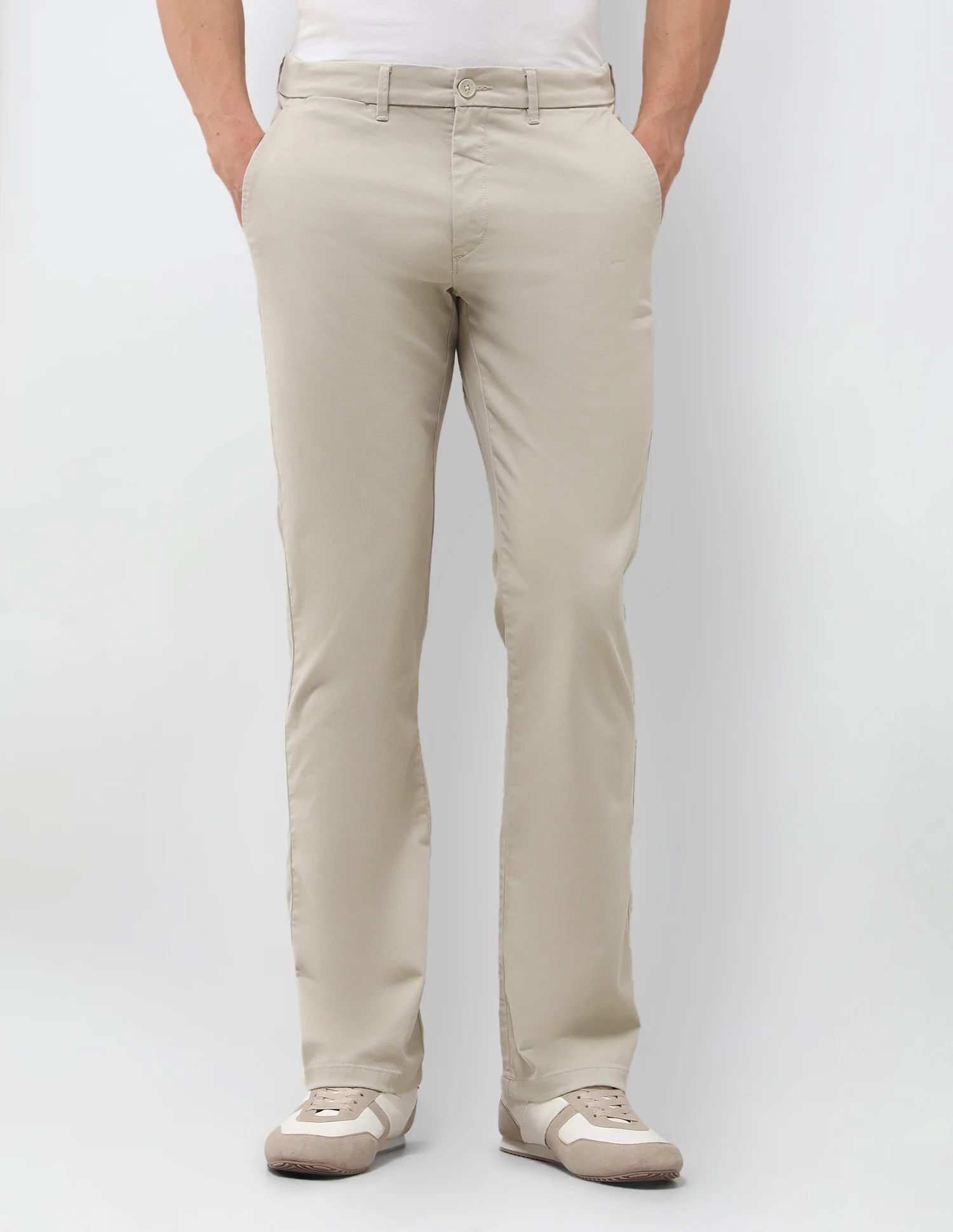 Straight Fit Satin Trousers - Image 6