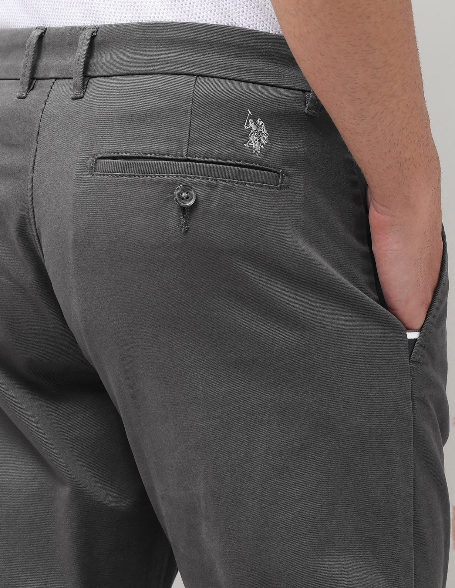 Straight Fit Satin Trousers - Image 8