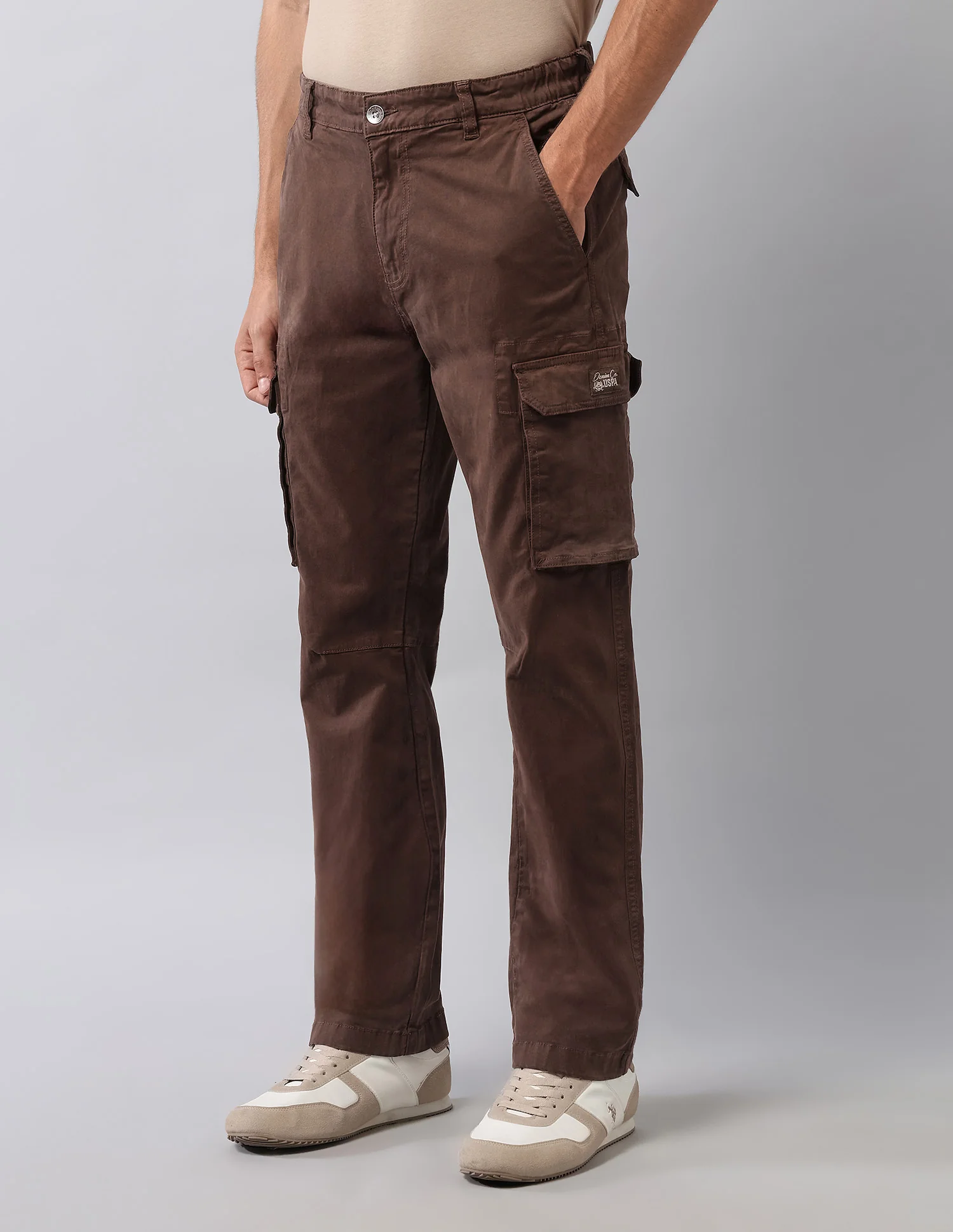 Straight Fit Solid Cargos - Image 4